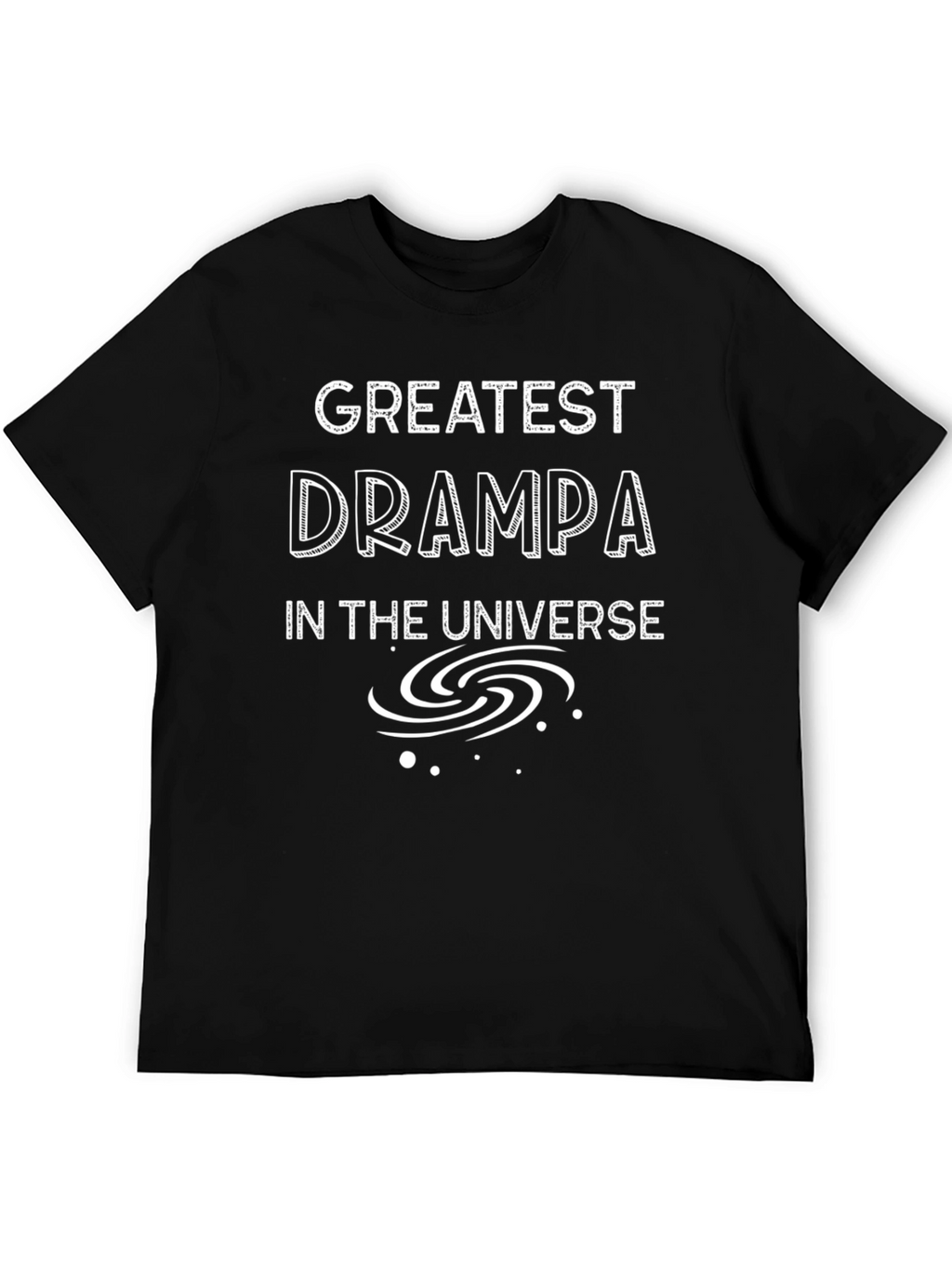 Greatest Grampa in the Universe Black T-Shirt