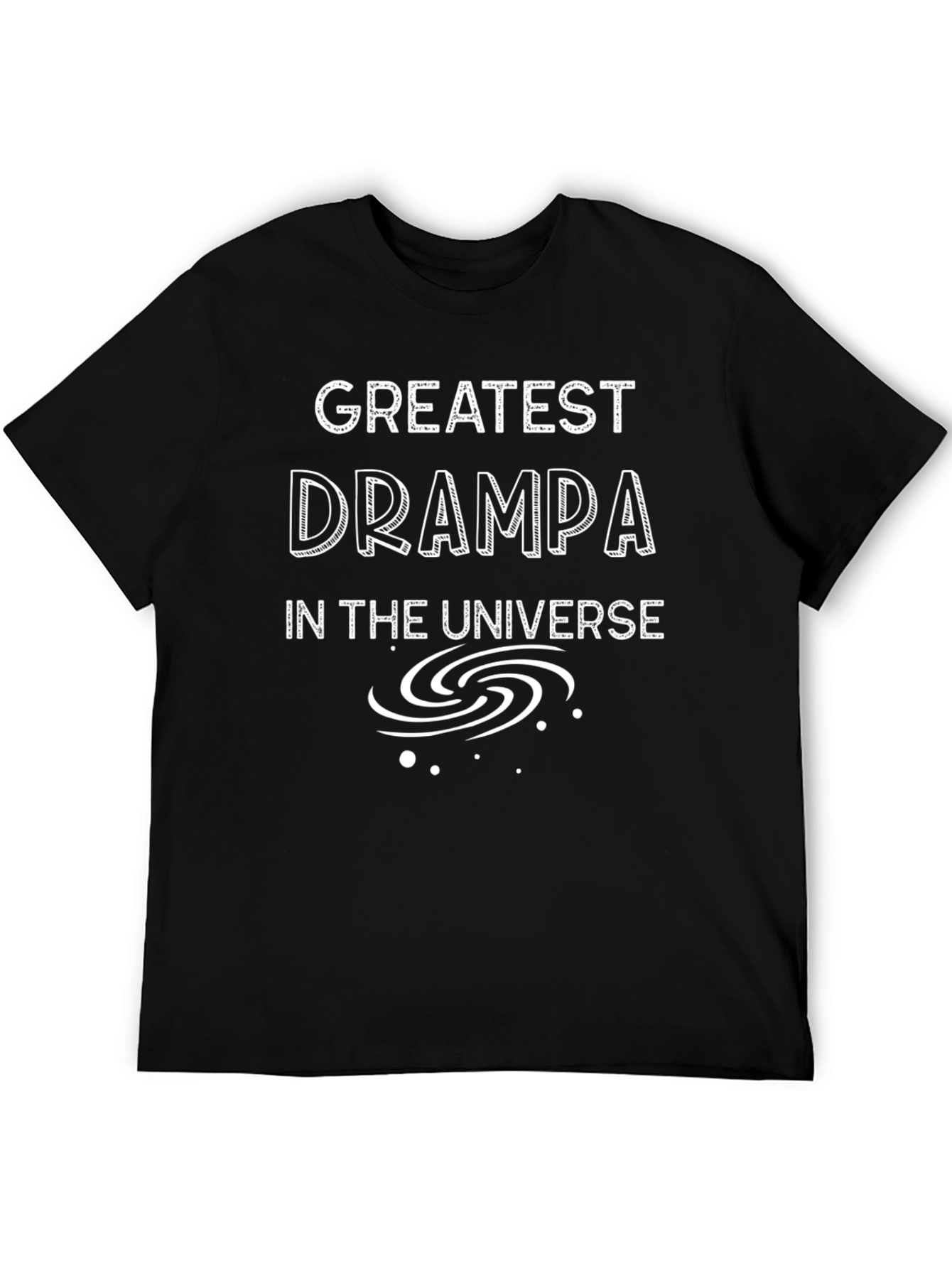 Greatest Grampa in the Universe Black T-Shirt