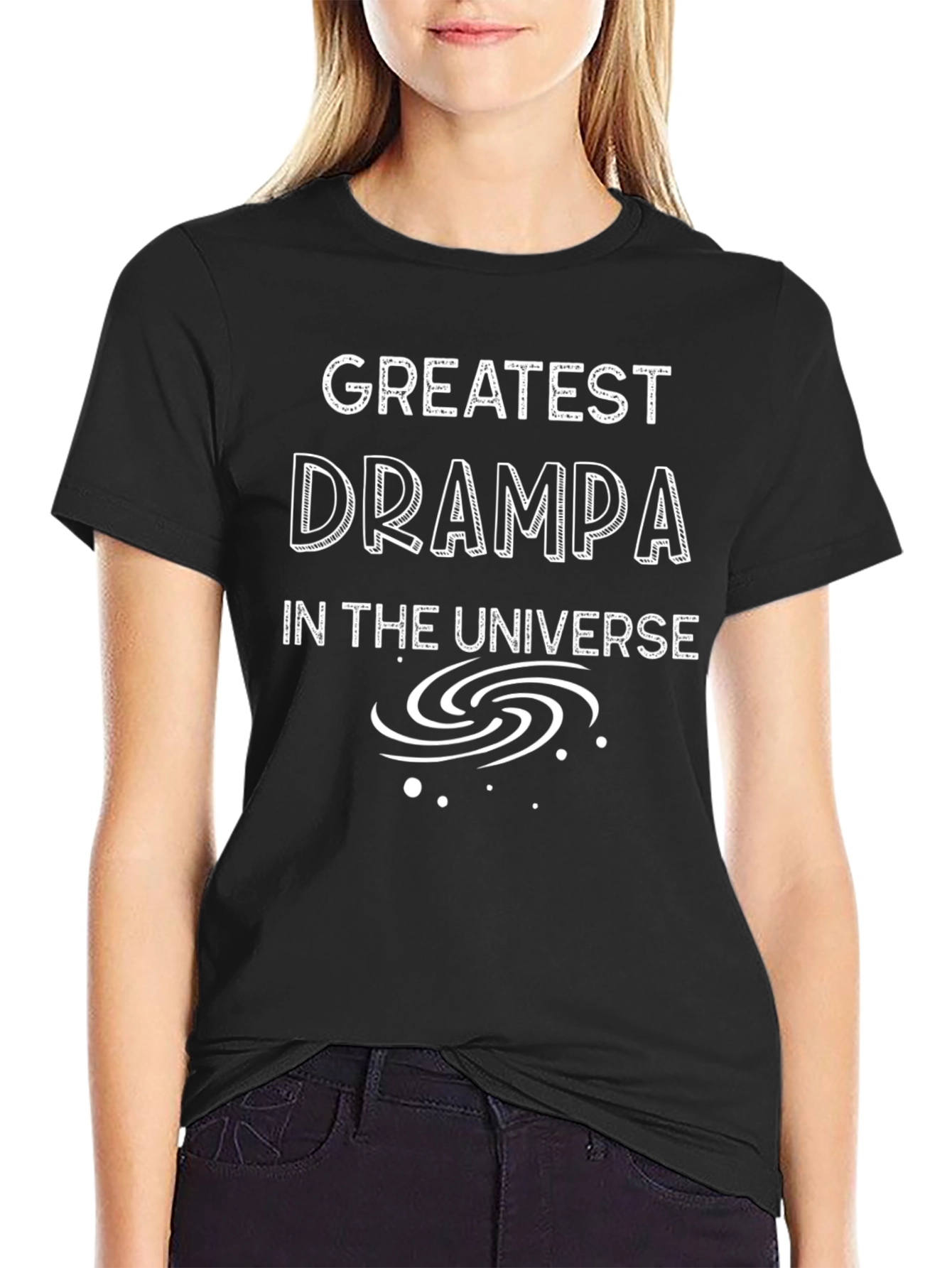 Greatest Grampa in the Universe Black T-Shirt