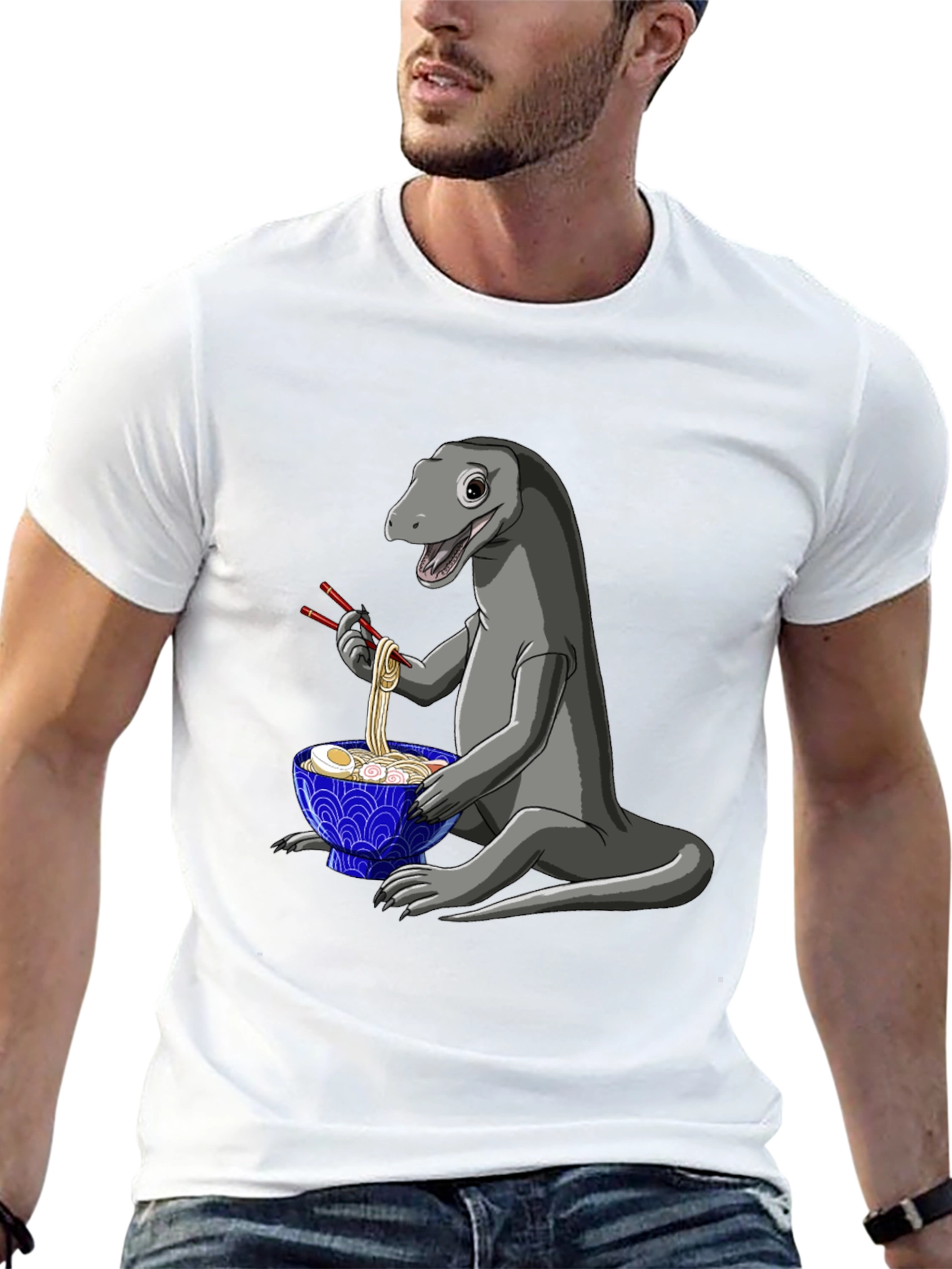 Ramen Loving Lizard T-Shirt