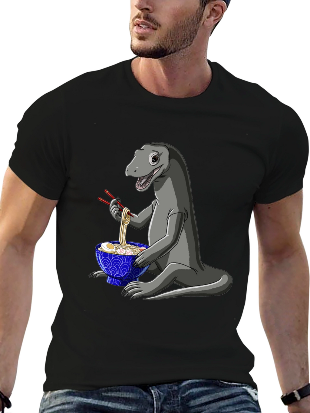 Ramen Loving Lizard T-Shirt
