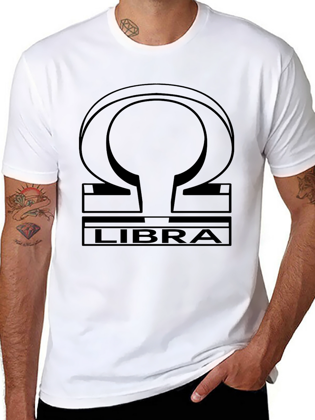 Libra Zodiac Symbol Graphic T-Shirt
