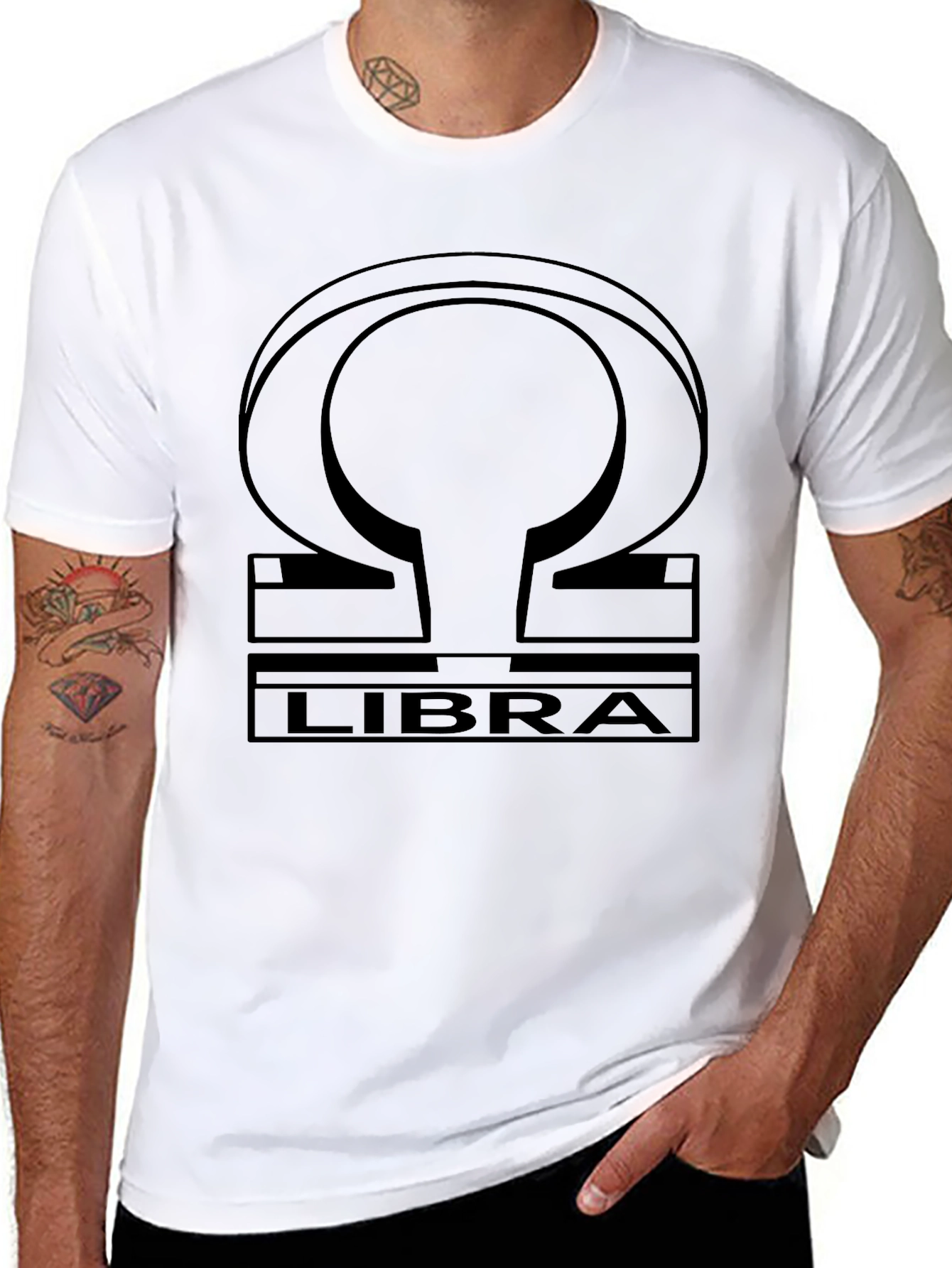 Libra Zodiac Symbol Graphic T-Shirt