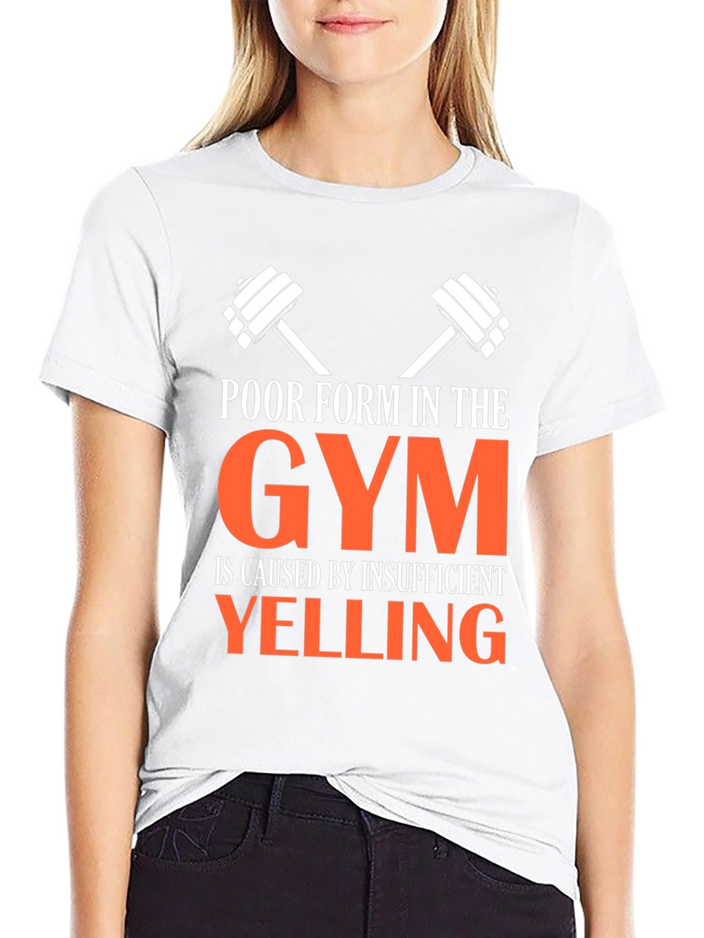Funny Gym T-Shirt: Insufficient Yelling