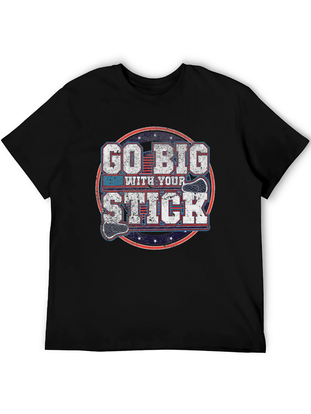 Go Big With Your Stick - Hockey Graphic Tee