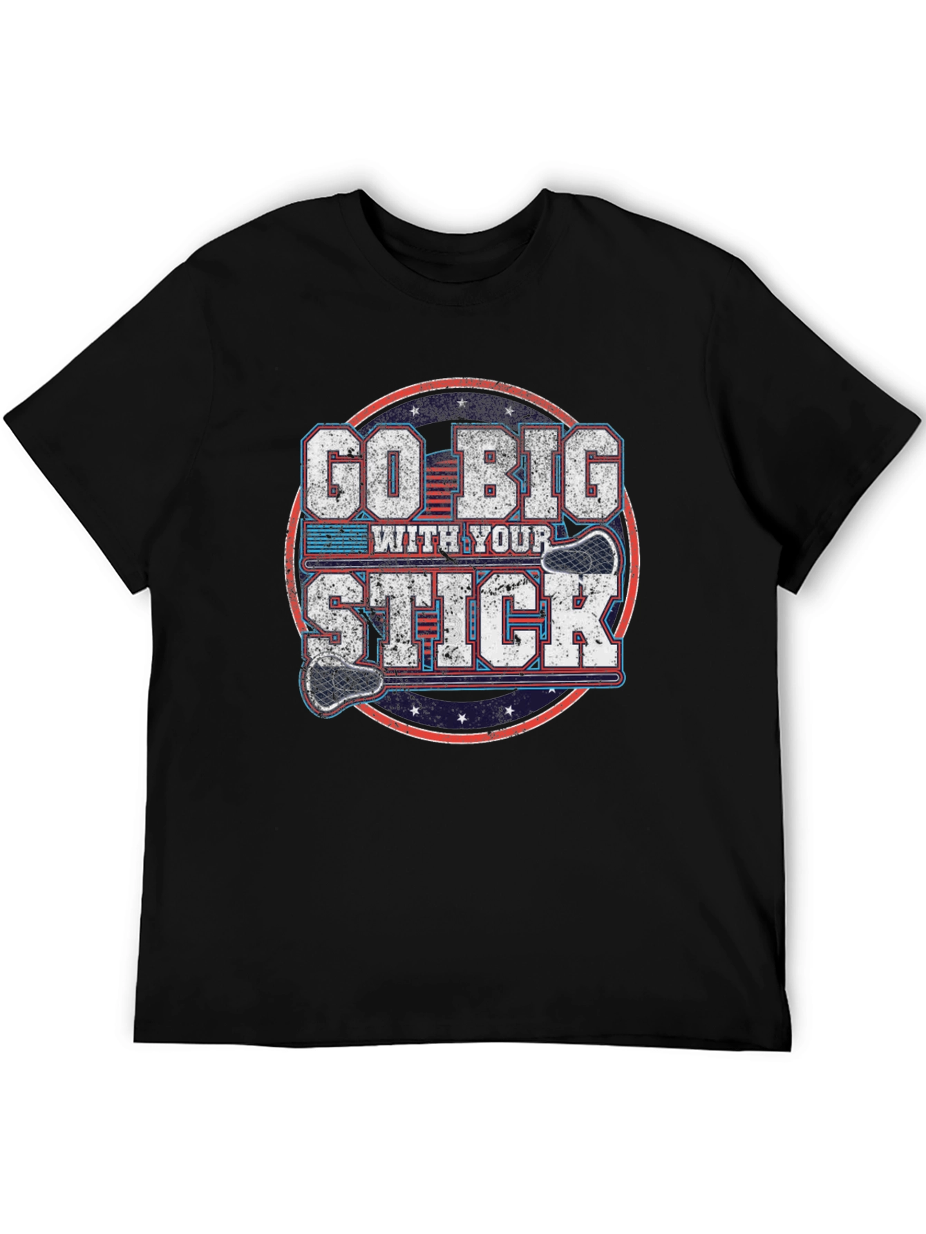 Go Big With Your Stick - Hockey Graphic Tee