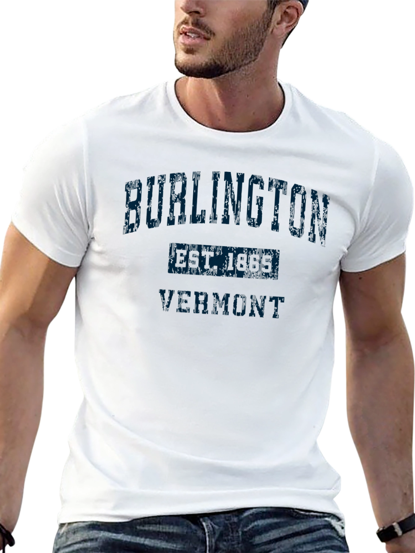 Burlington Vermont Black T-Shirt