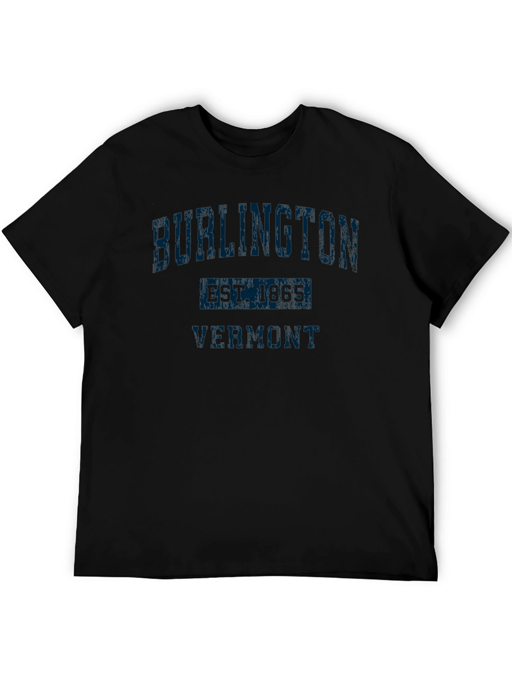 Burlington Vermont Black T-Shirt