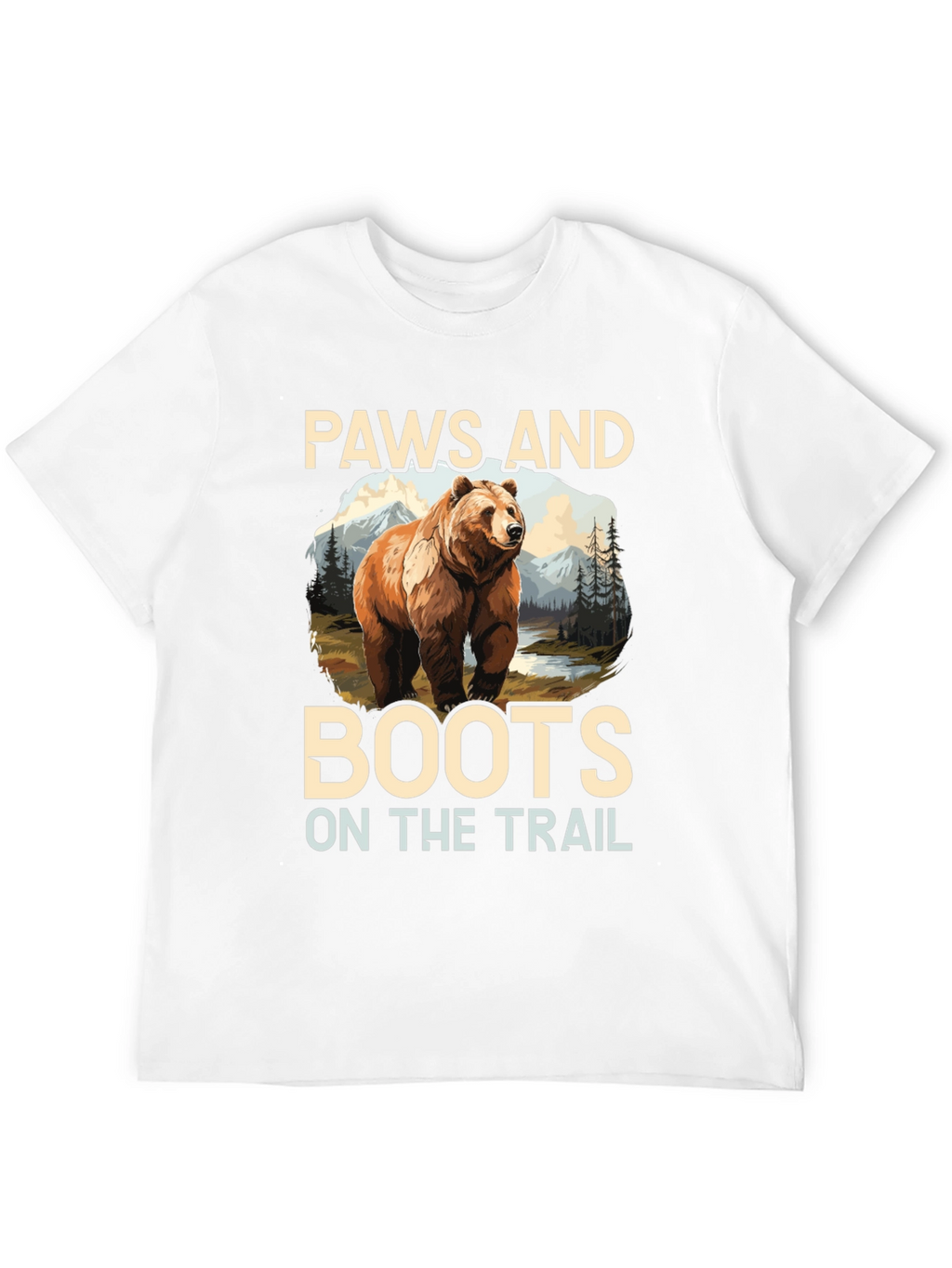 Paws and Boots Bear Hiking T-Shirt