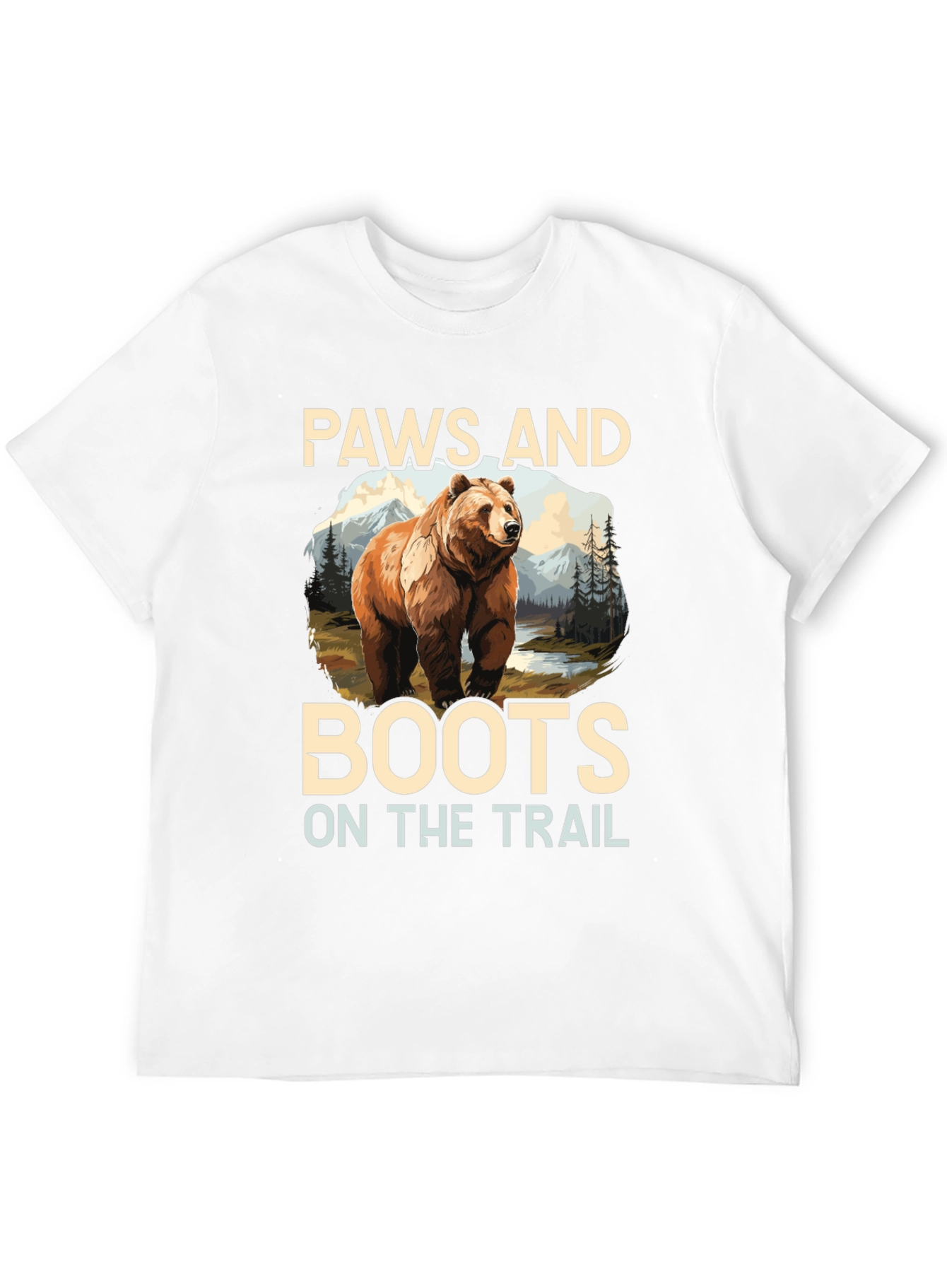 Paws and Boots Bear Hiking T-Shirt