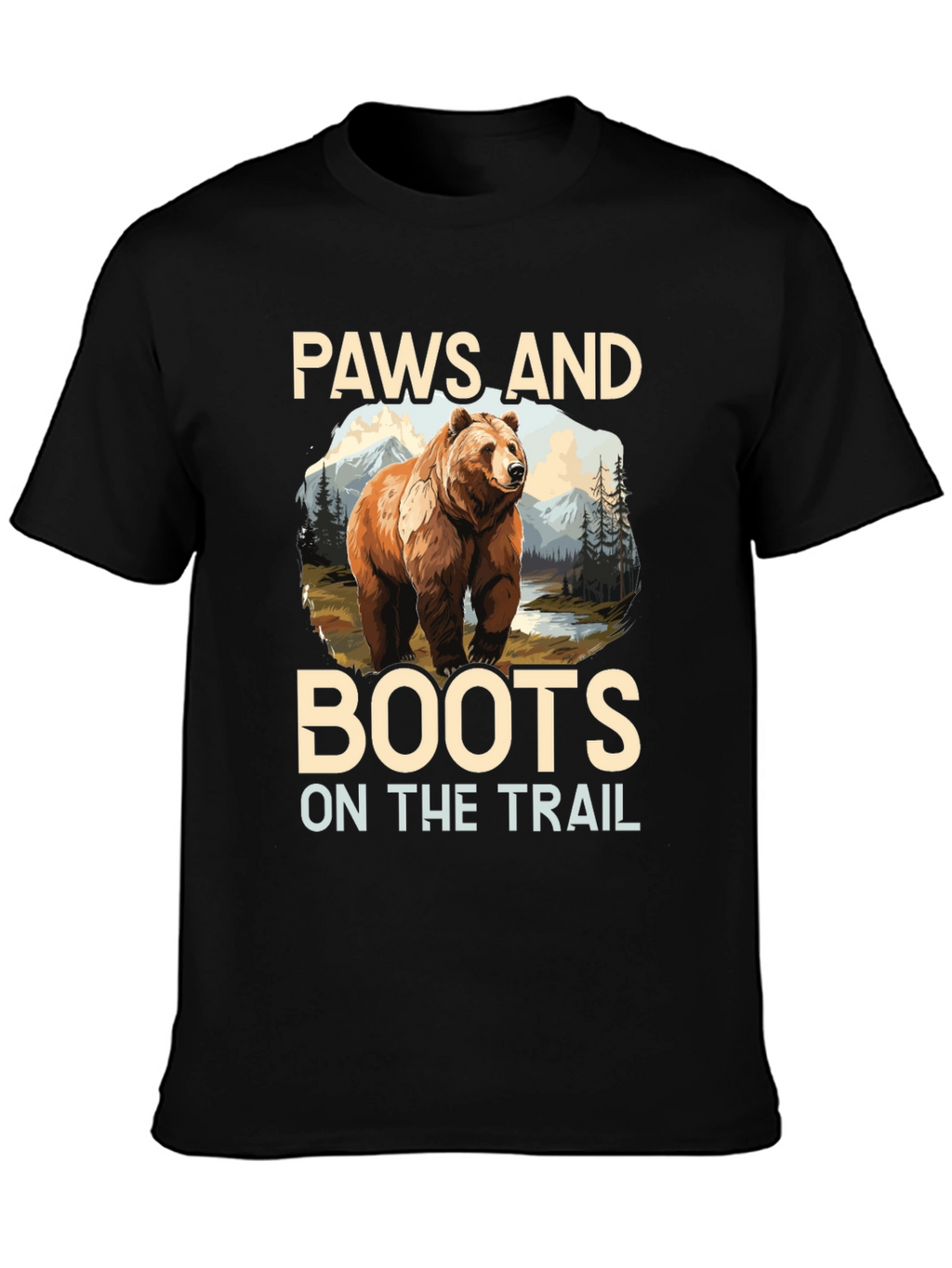 Paws and Boots Bear Hiking T-Shirt