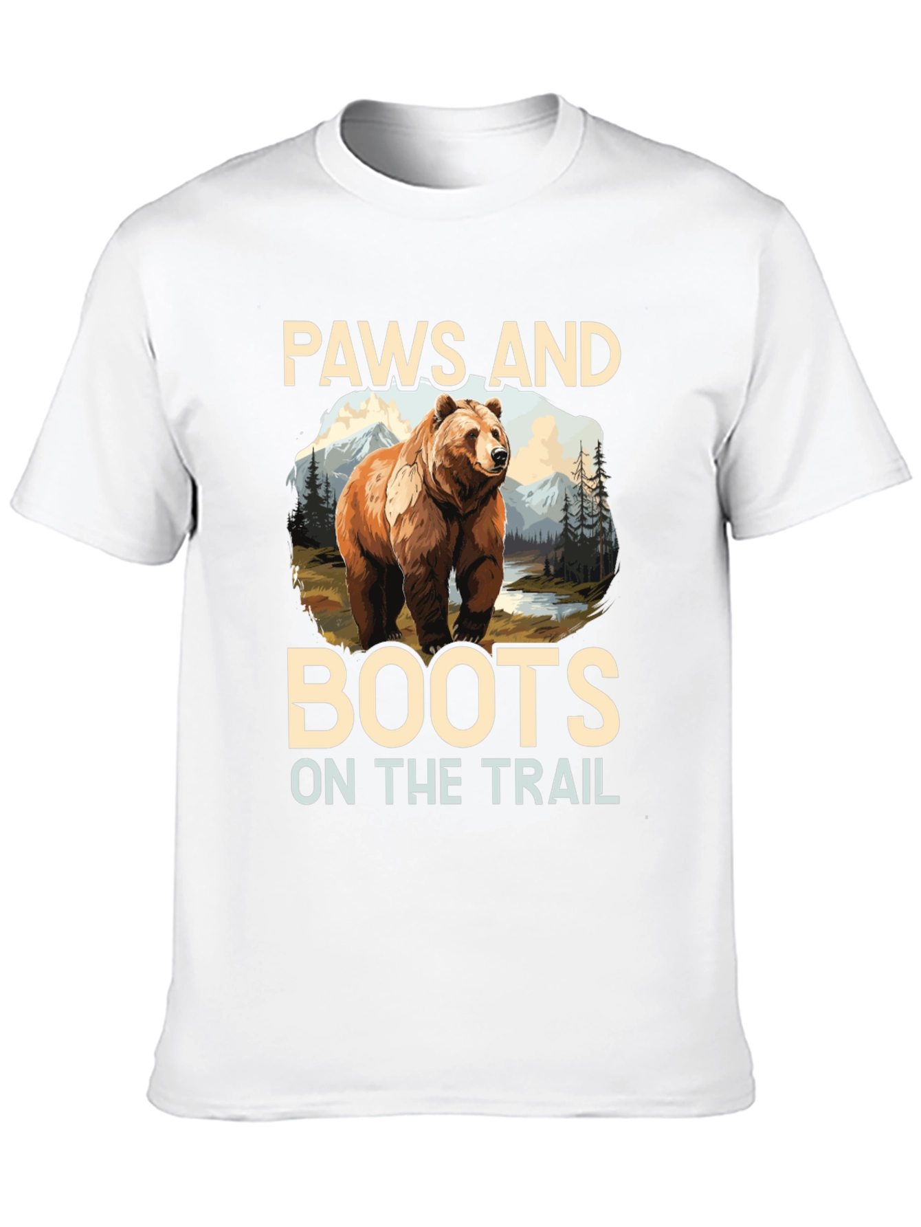 Paws and Boots Bear Hiking T-Shirt
