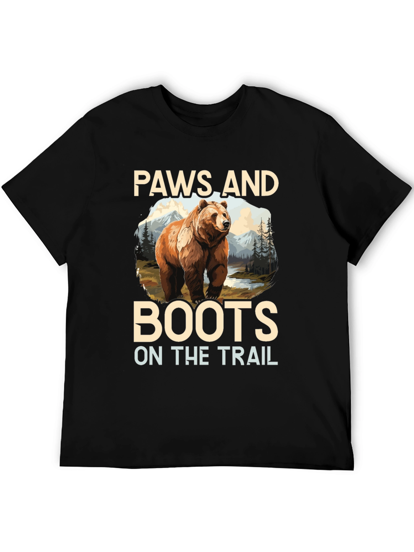 Paws and Boots Bear Hiking T-Shirt