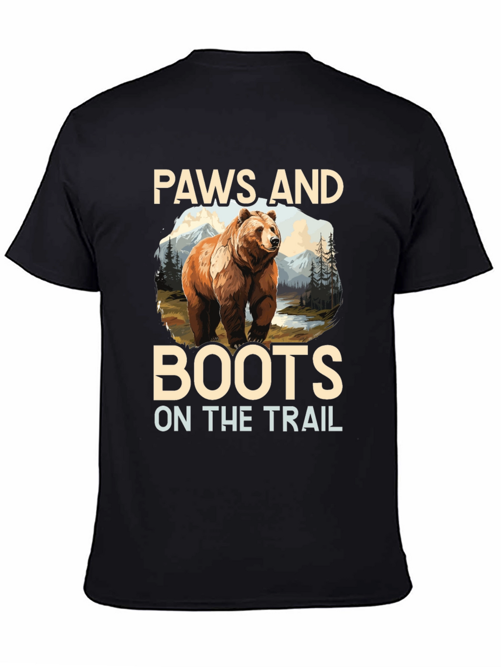 Paws and Boots Bear Hiking T-Shirt