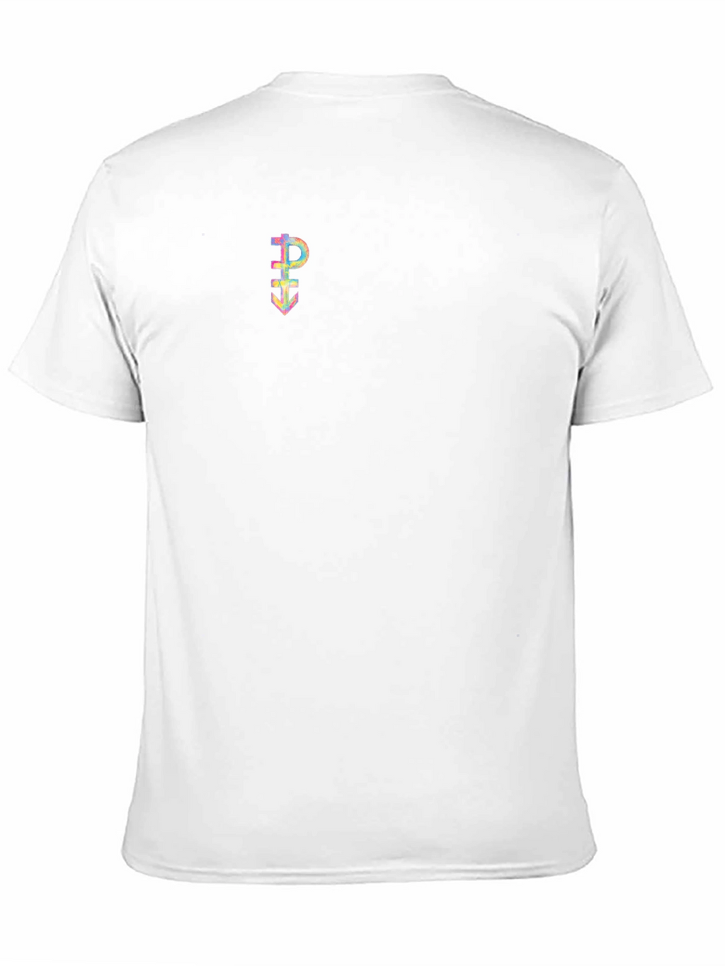 Black Tee with Holographic Symbol