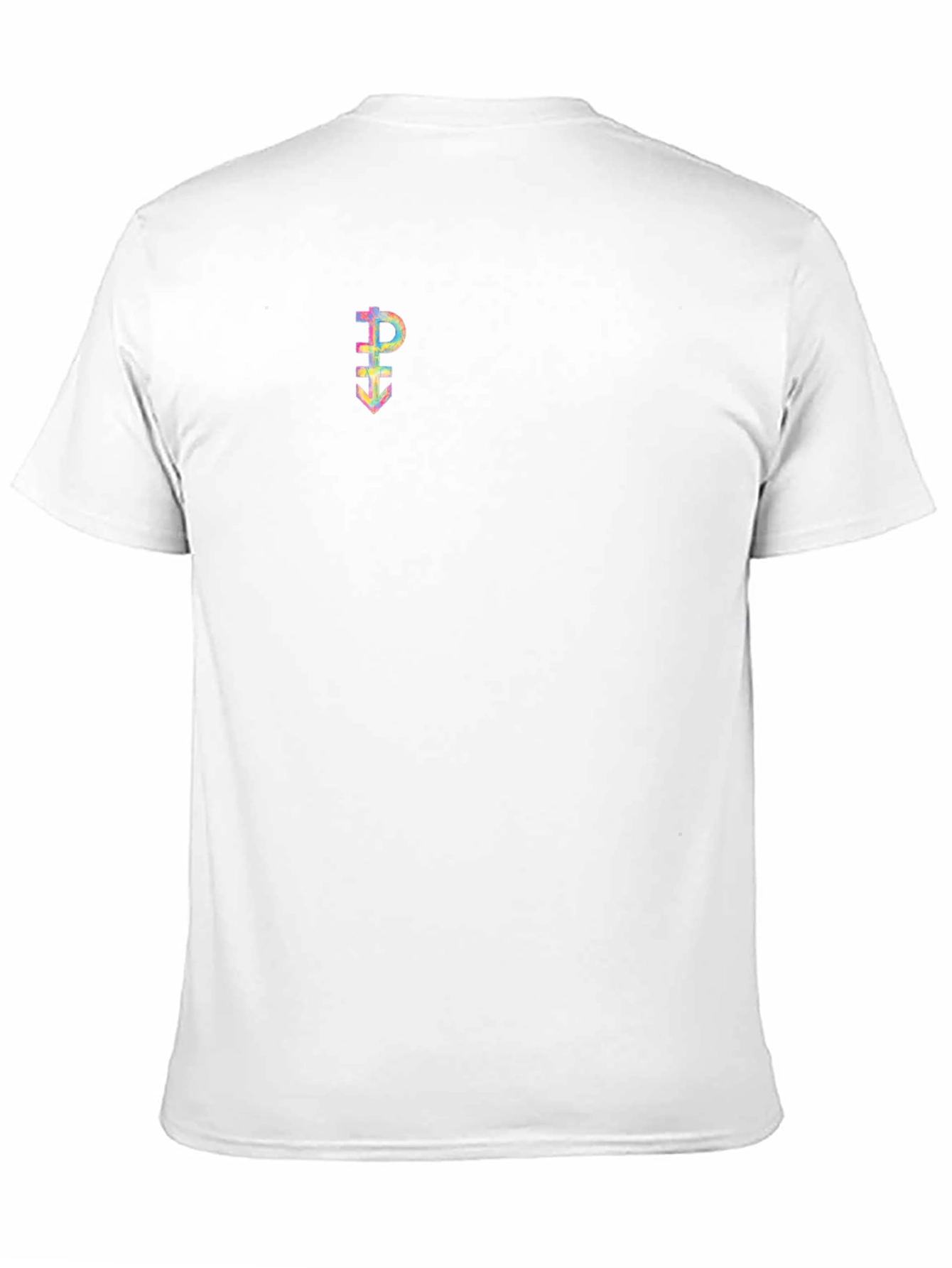 Black Tee with Holographic Symbol