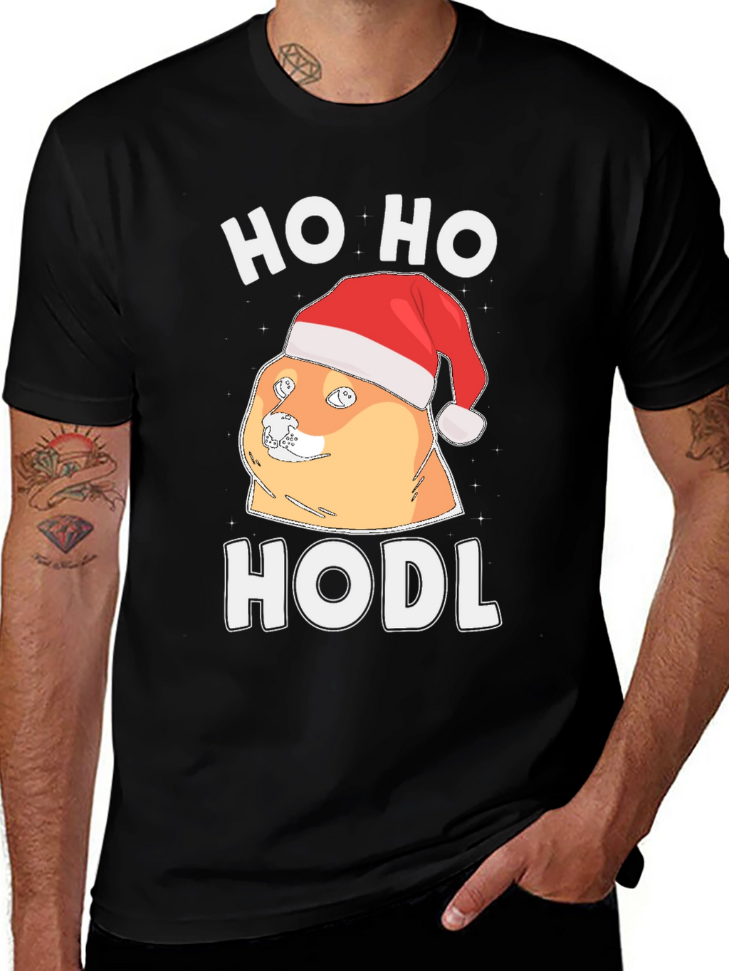 Ho Ho HODL Doge Christmas T-Shirt