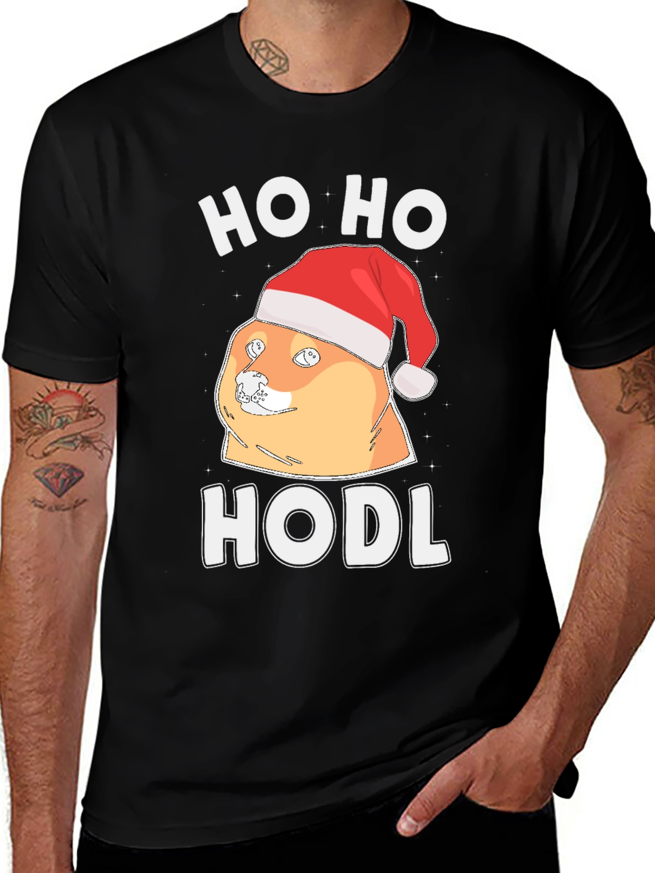 Ho Ho HODL Doge Christmas T-Shirt
