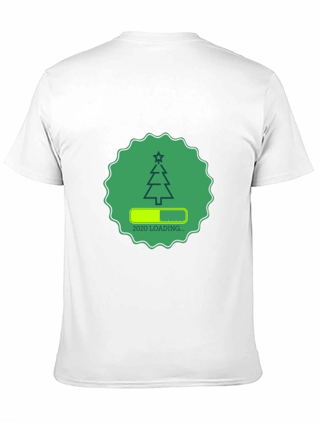 Christmas Loading Graphic Tee - Black Cotton Shirt