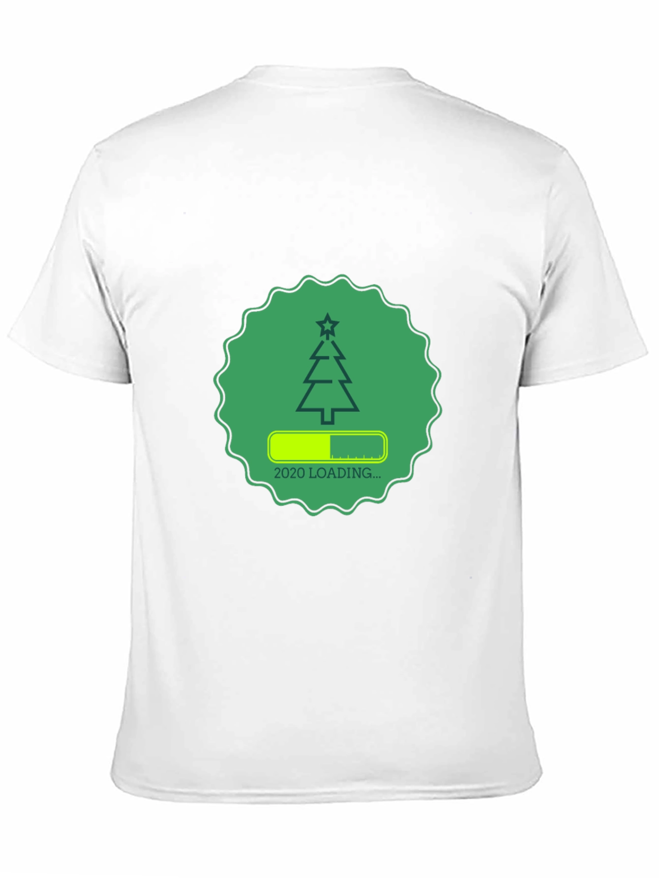 Christmas Loading Graphic Tee - Black Cotton Shirt