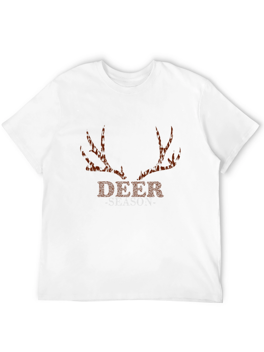 Deer Season Graphic Print Black T-Shirt