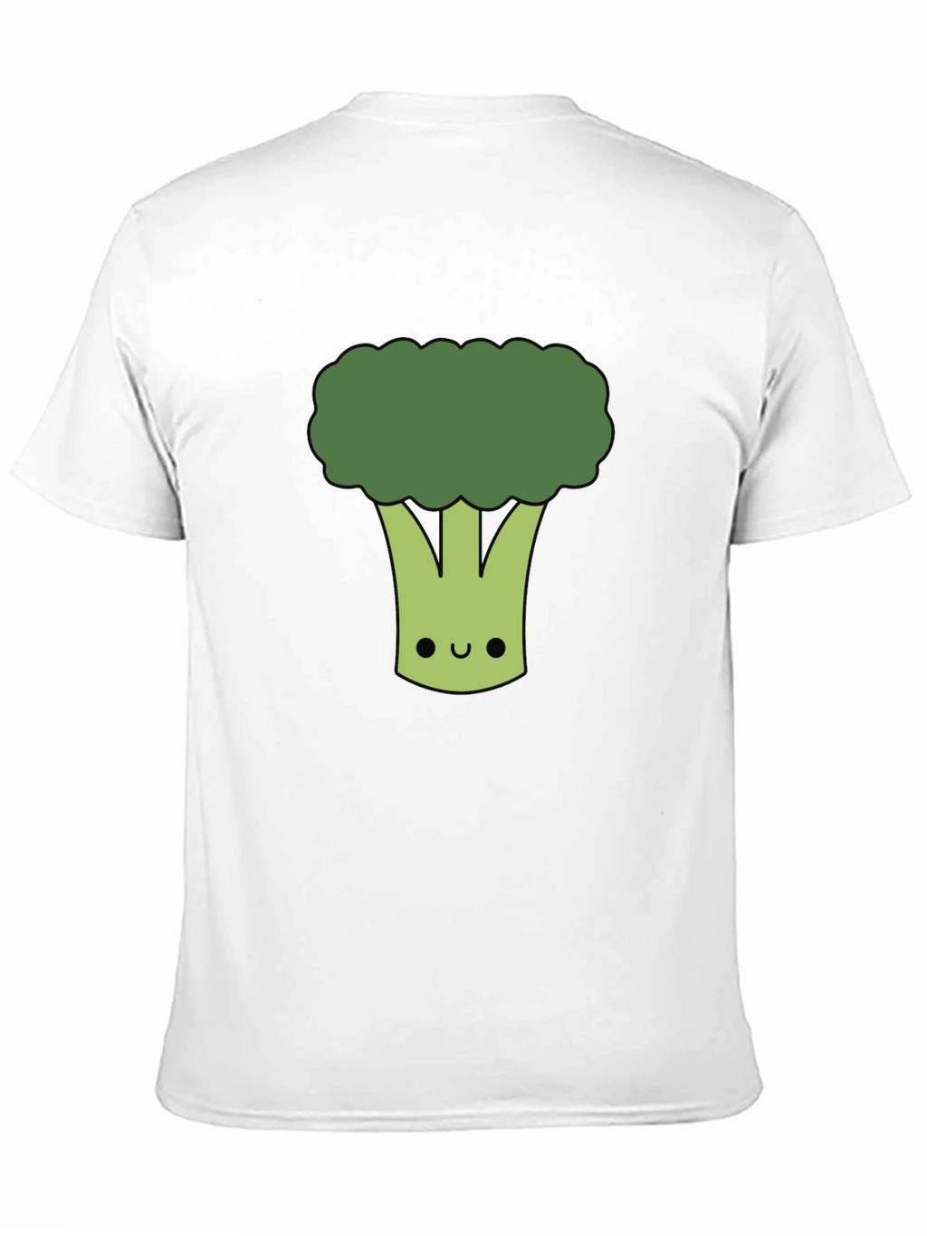 Cute Broccoli Graphic T-Shirt - Black