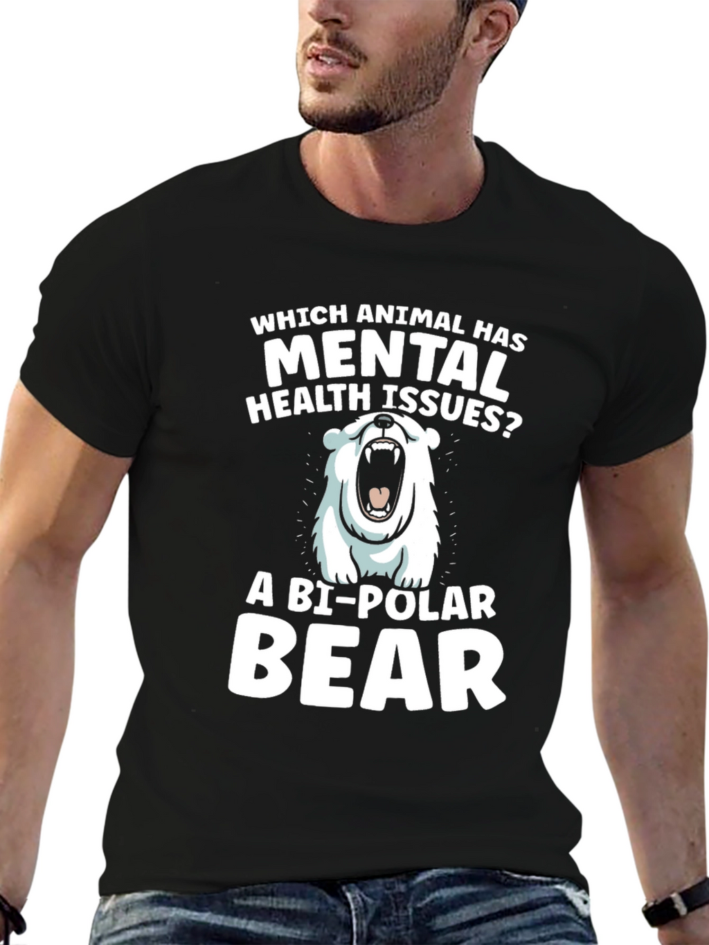Bi-Polar Bear Mental Health T-Shirt