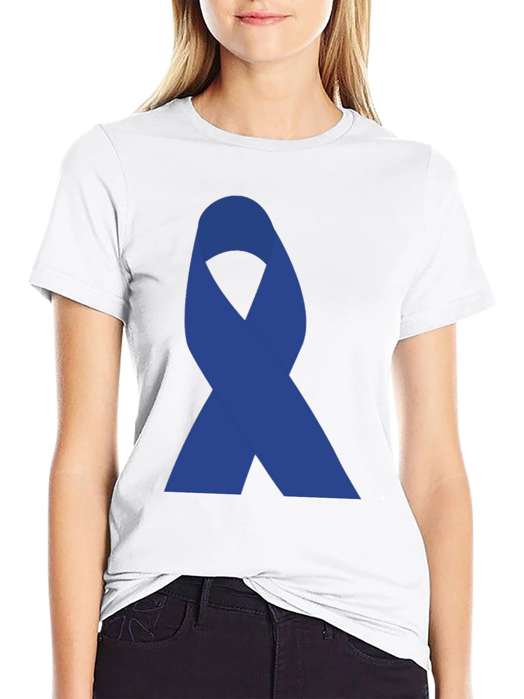 Blue Ribbon Graphic T-Shirt - Awareness Tee