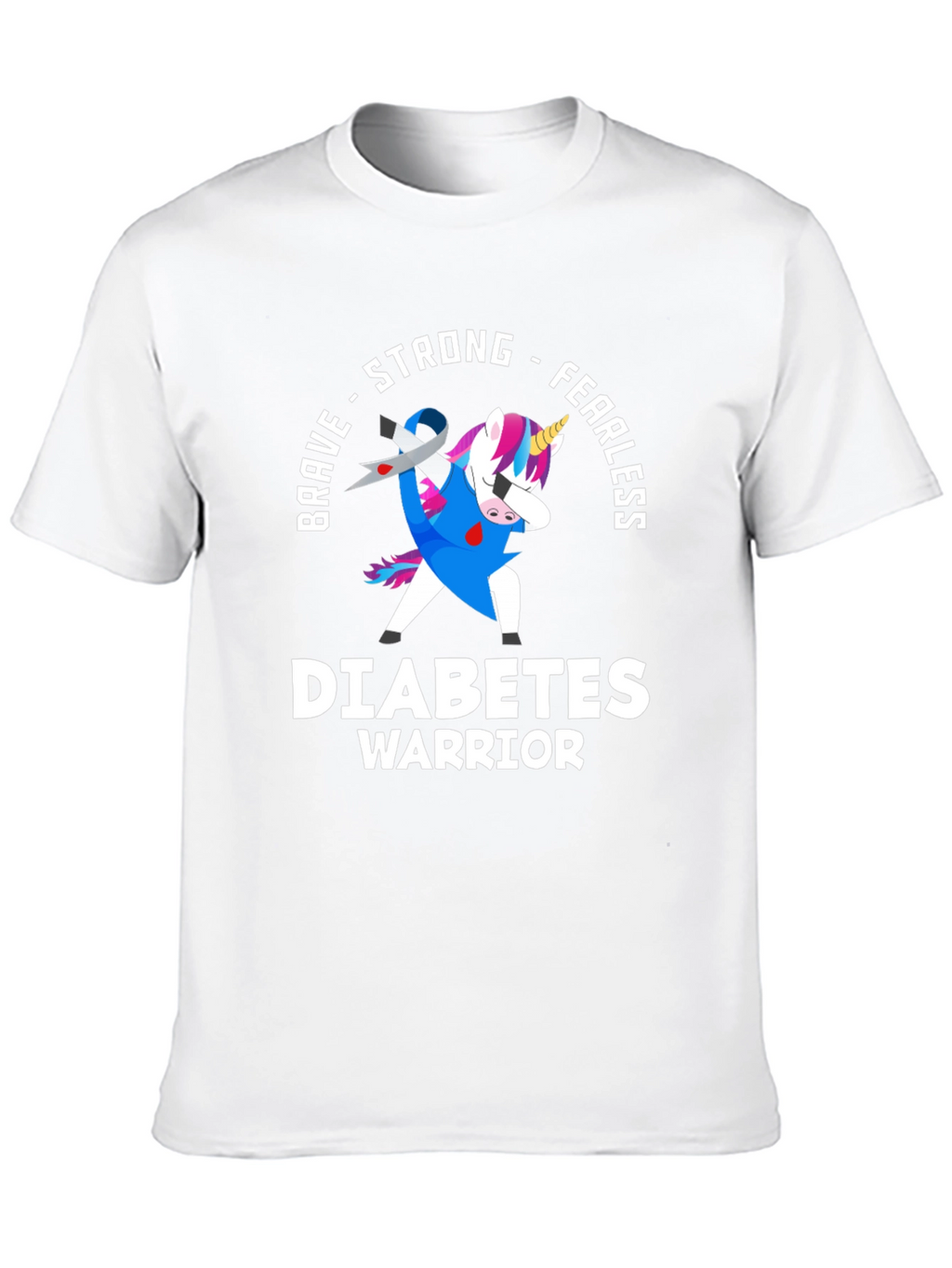Diabetes Warrior Unicorn T-Shirt