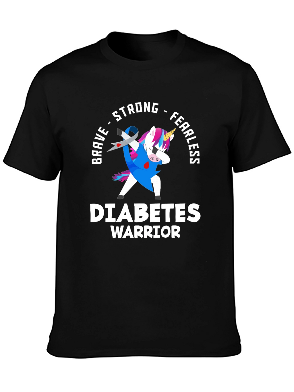 Diabetes Warrior Unicorn T-Shirt