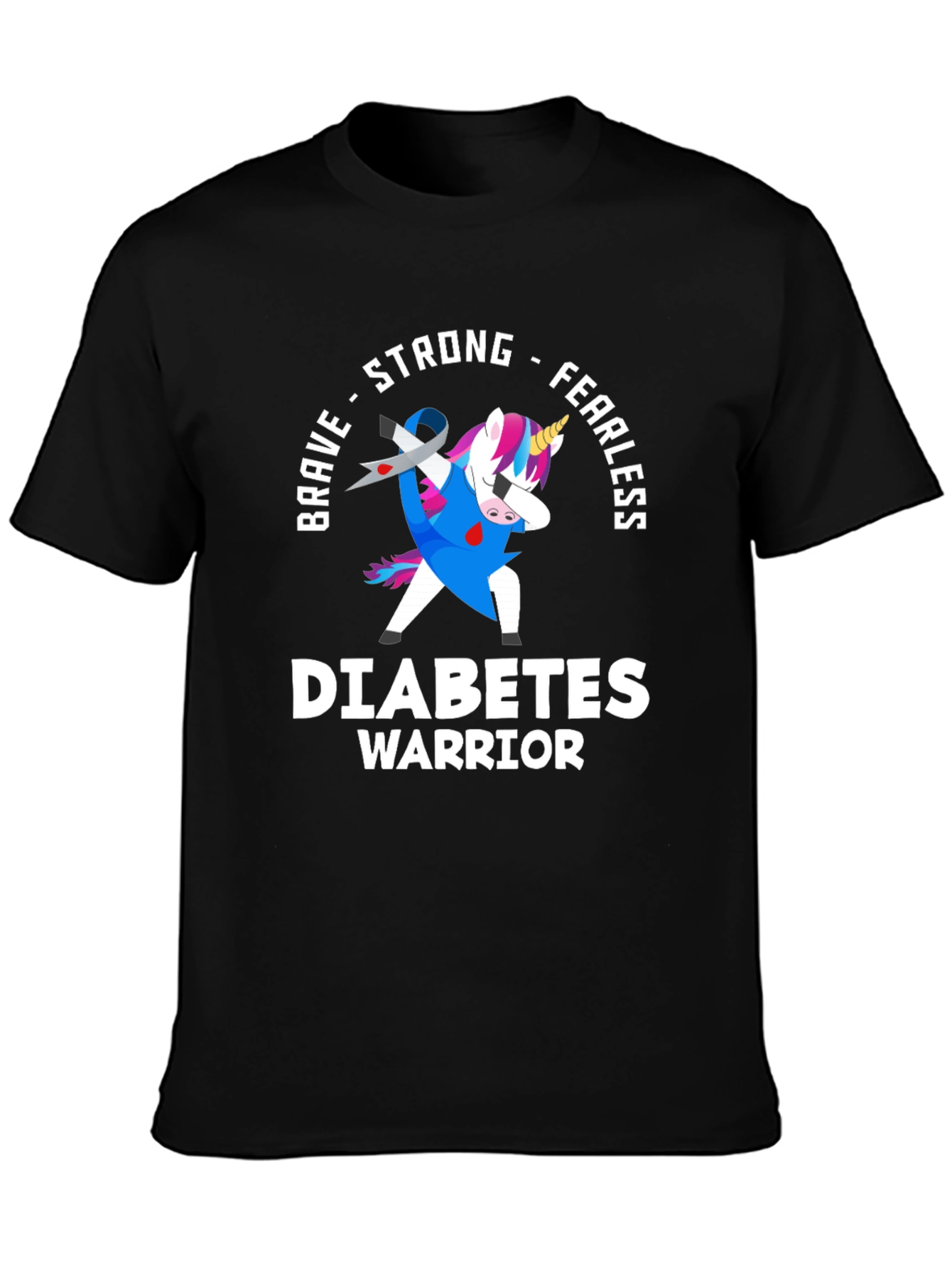 Diabetes Warrior Unicorn T-Shirt