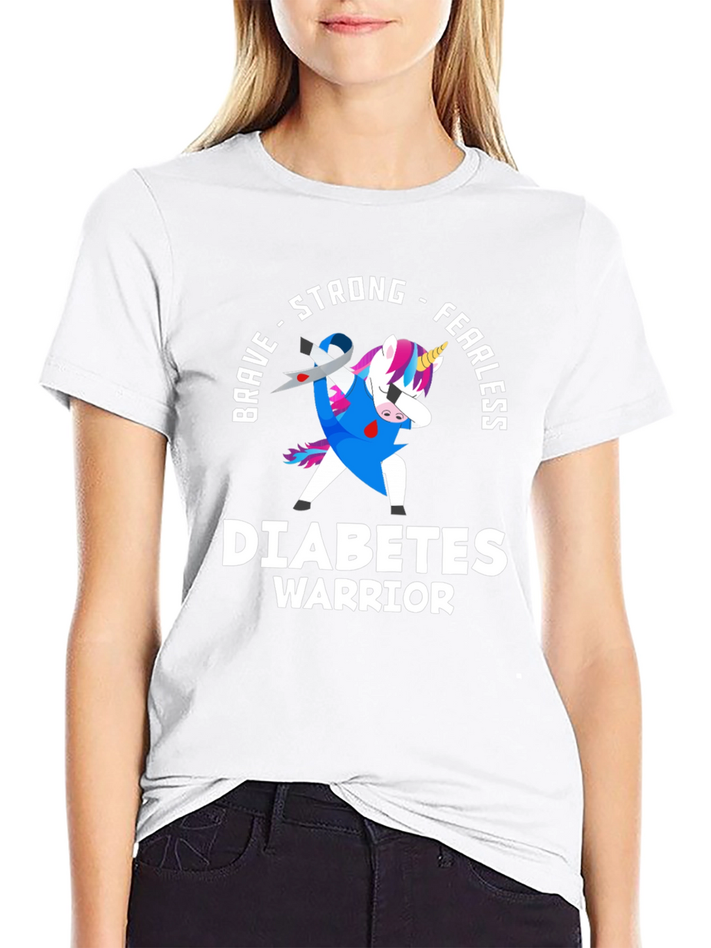 Diabetes Warrior Unicorn T-Shirt