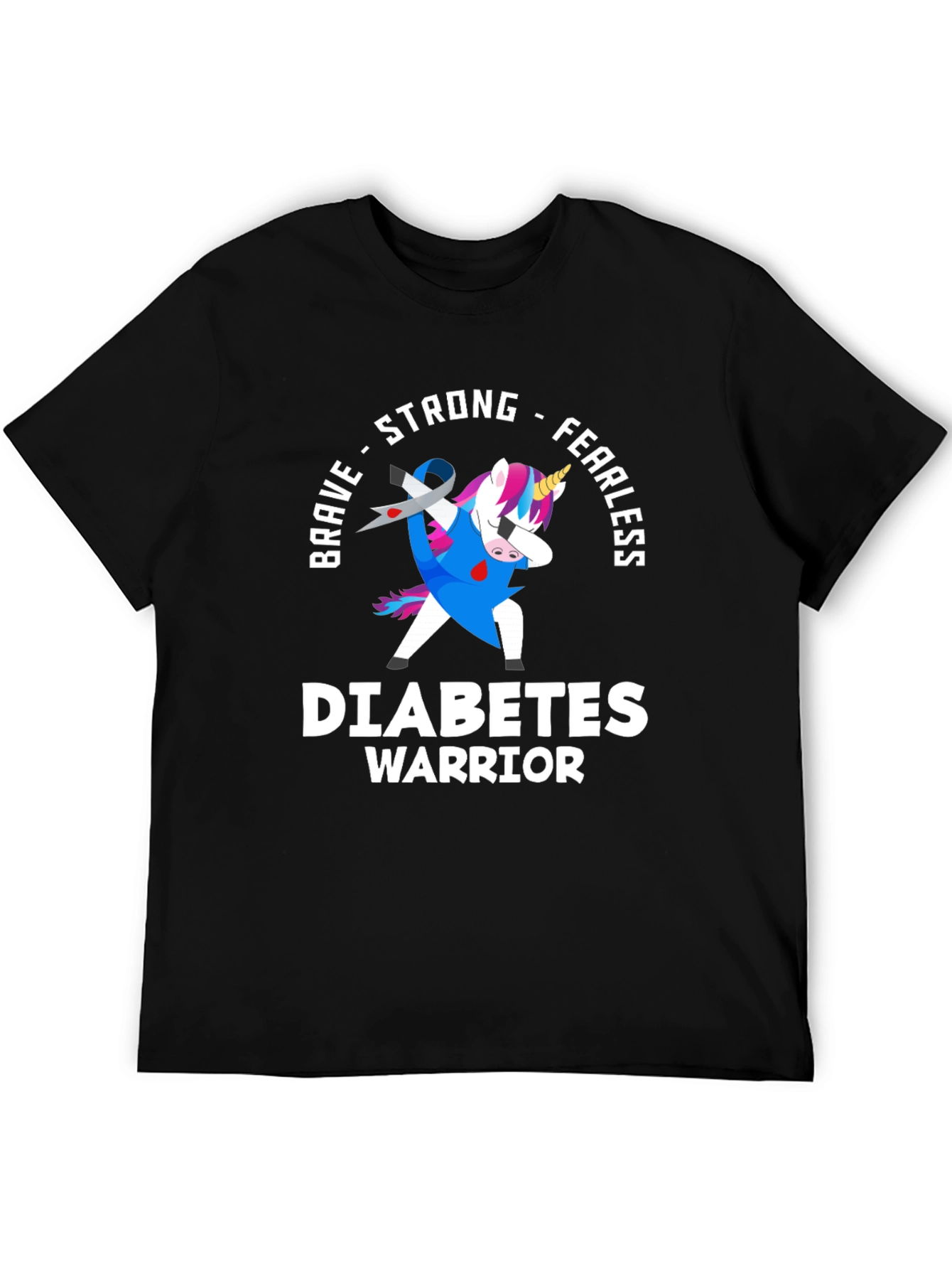 Diabetes Warrior Unicorn T-Shirt