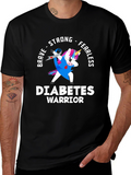 Diabetes Warrior Unicorn T-Shirt