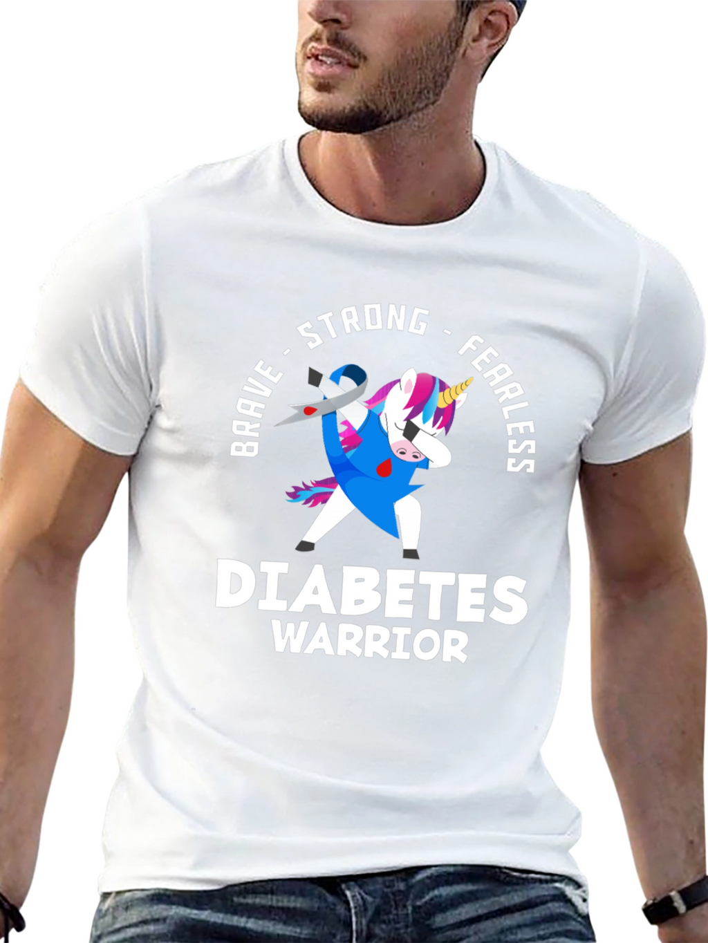 Diabetes Warrior Unicorn T-Shirt