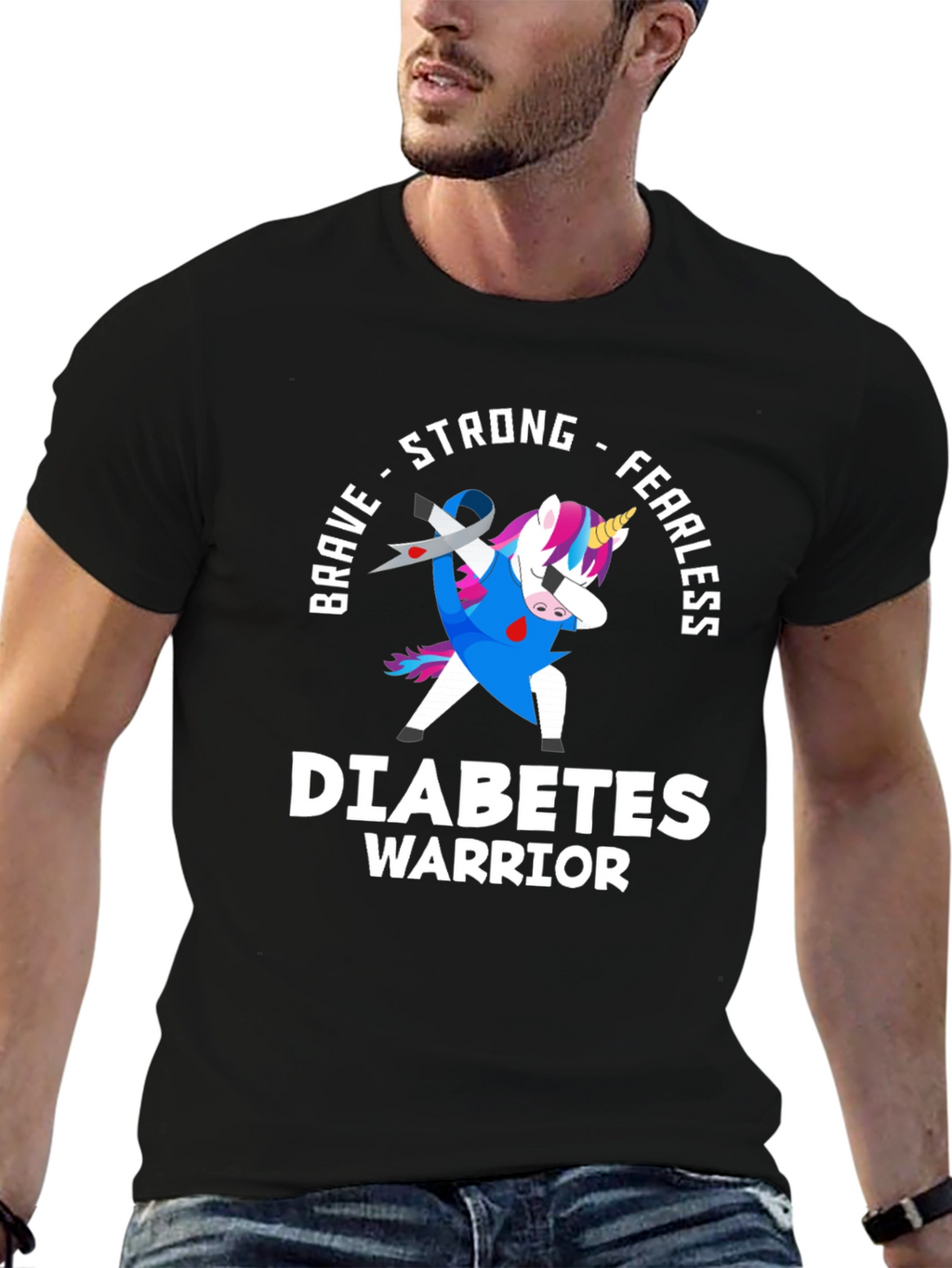 Diabetes Warrior Unicorn T-Shirt