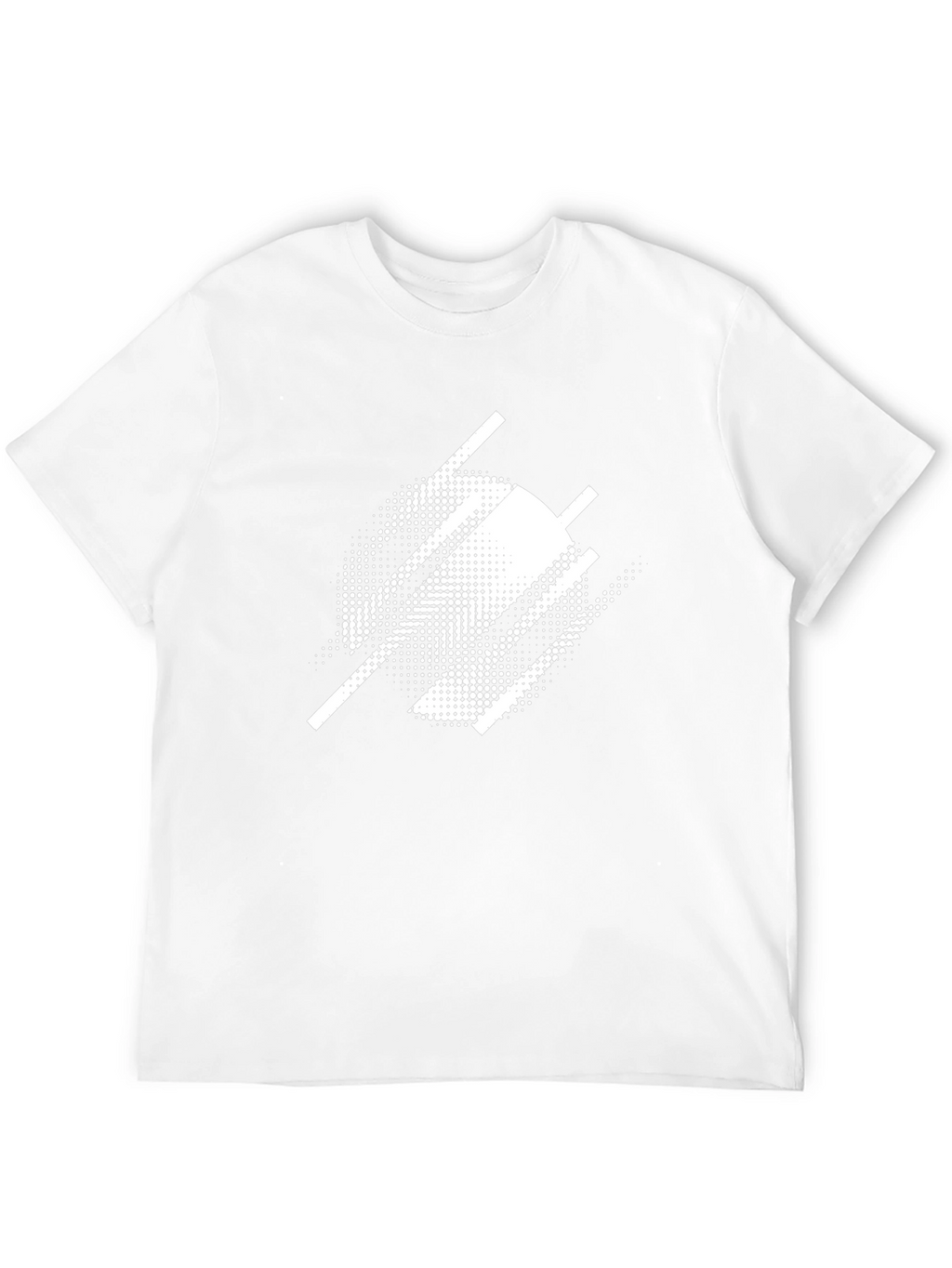 Modern Abstract Graphic Tee - Black