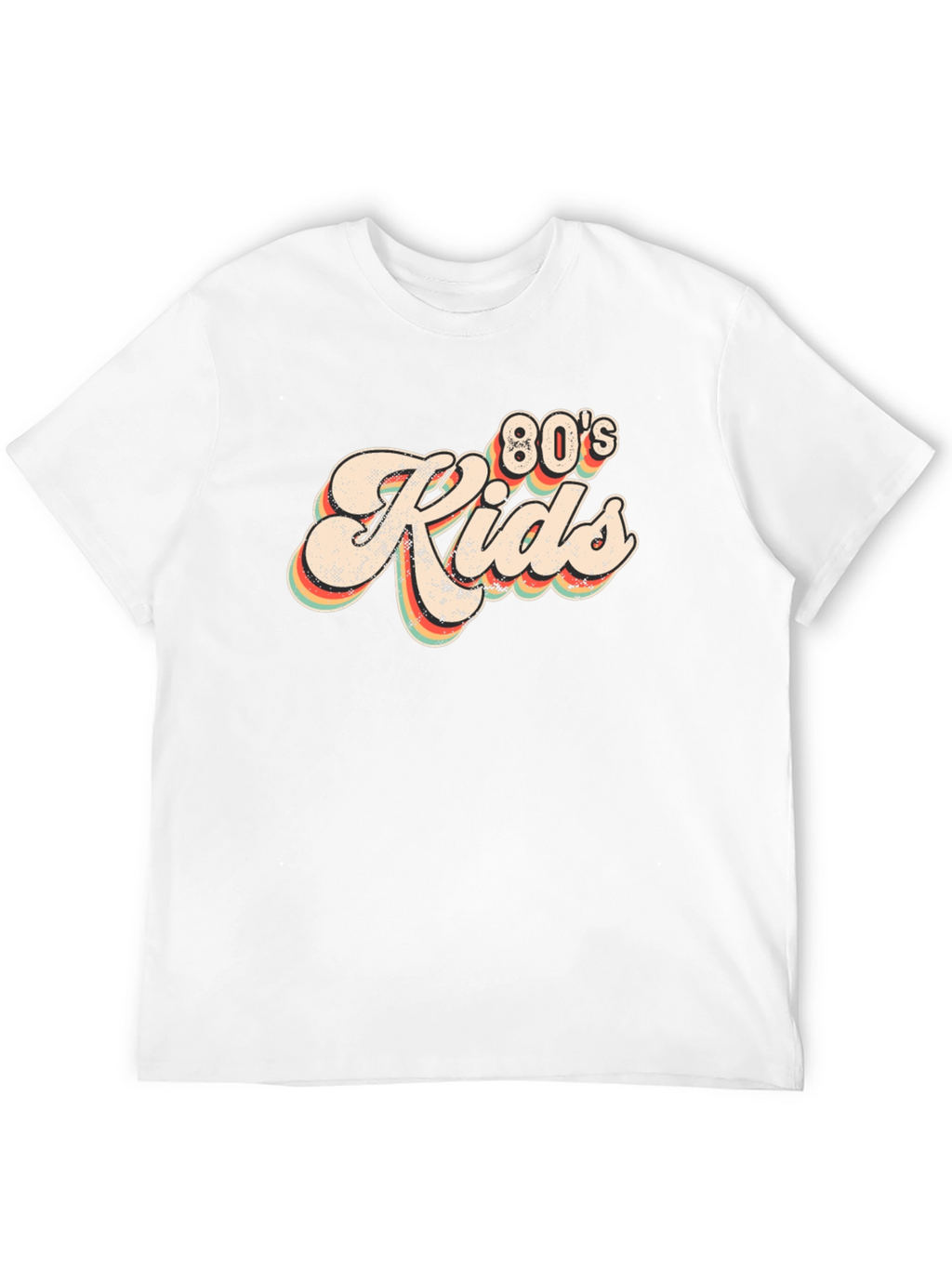 Retro 80s Kids Black T-Shirt