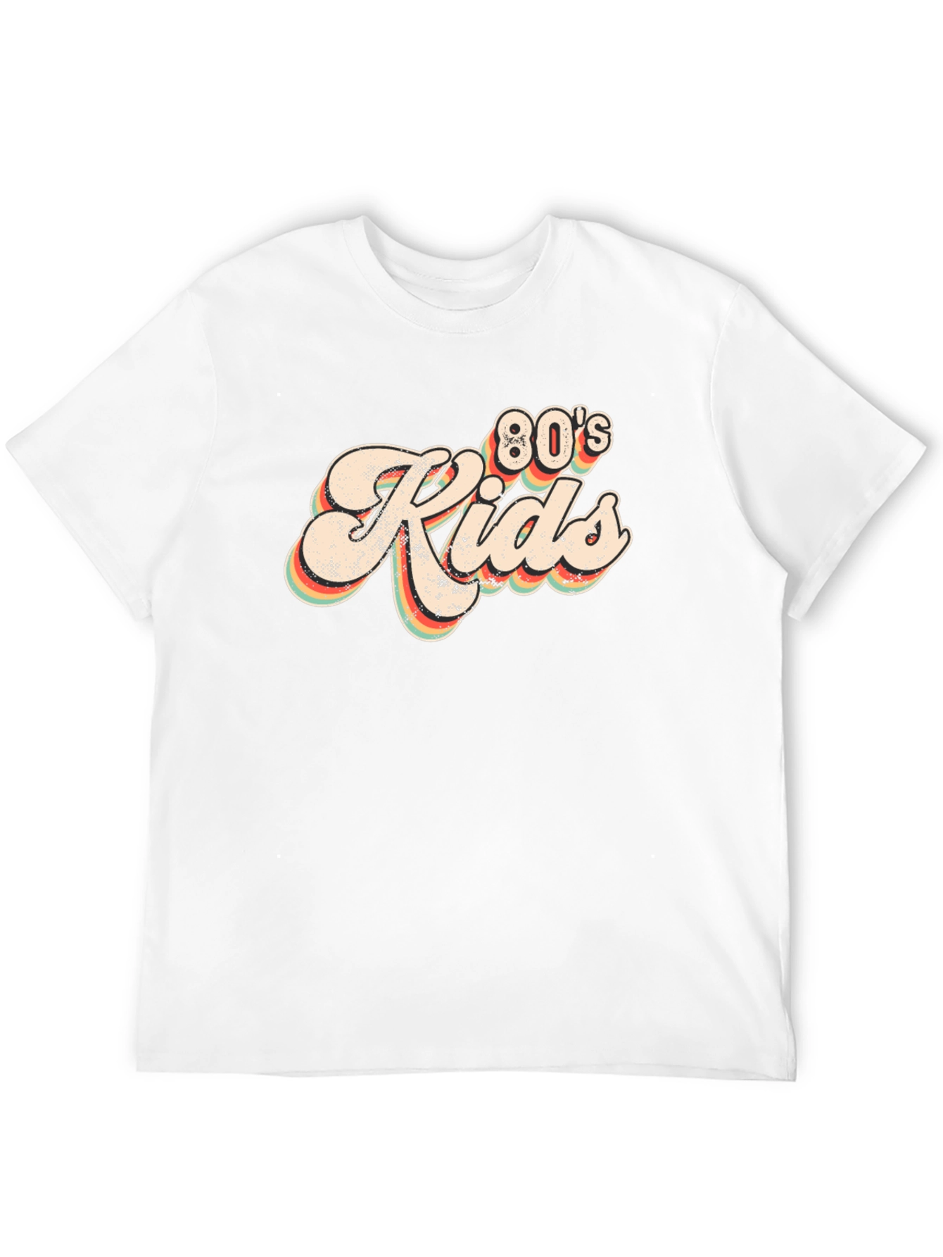 Retro 80s Kids Black T-Shirt