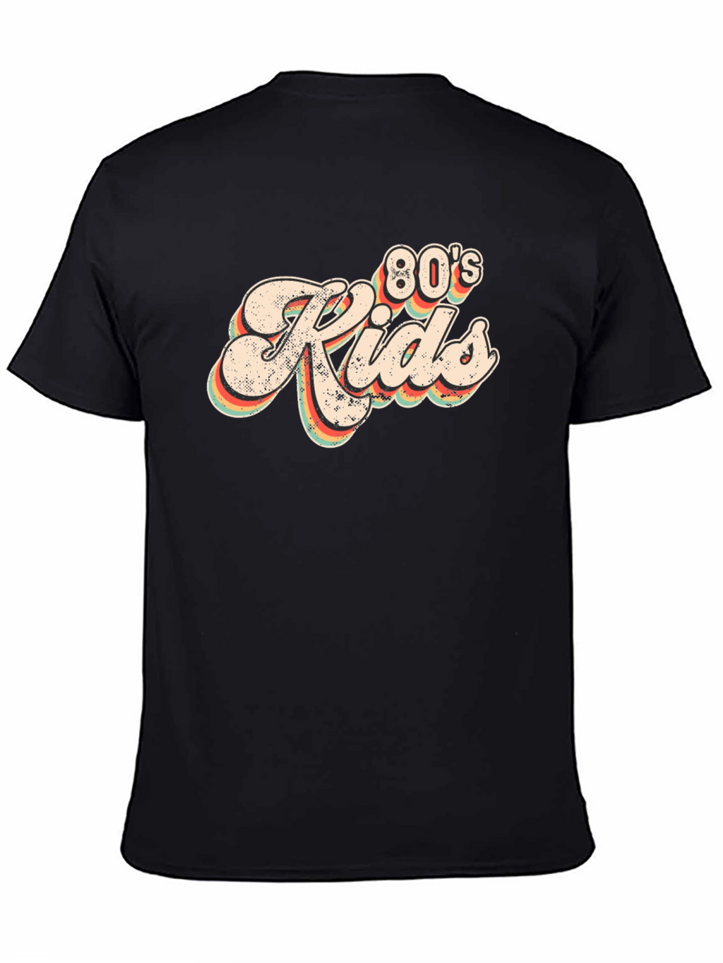 Retro 80s Kids Black T-Shirt