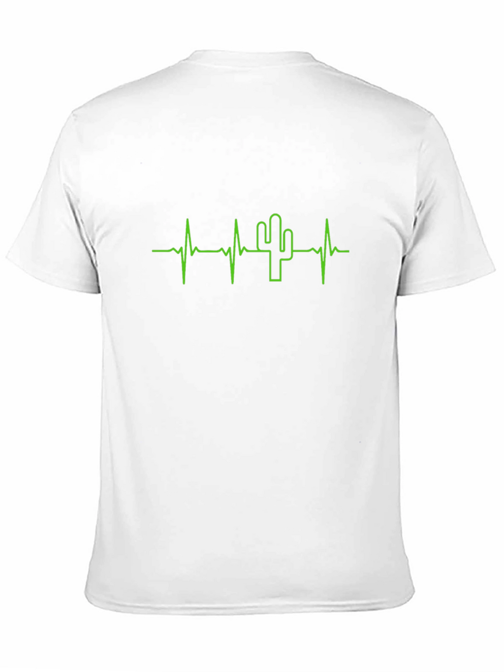 Cactus Heartbeat Graphic T-Shirt - Black Cotton Tee