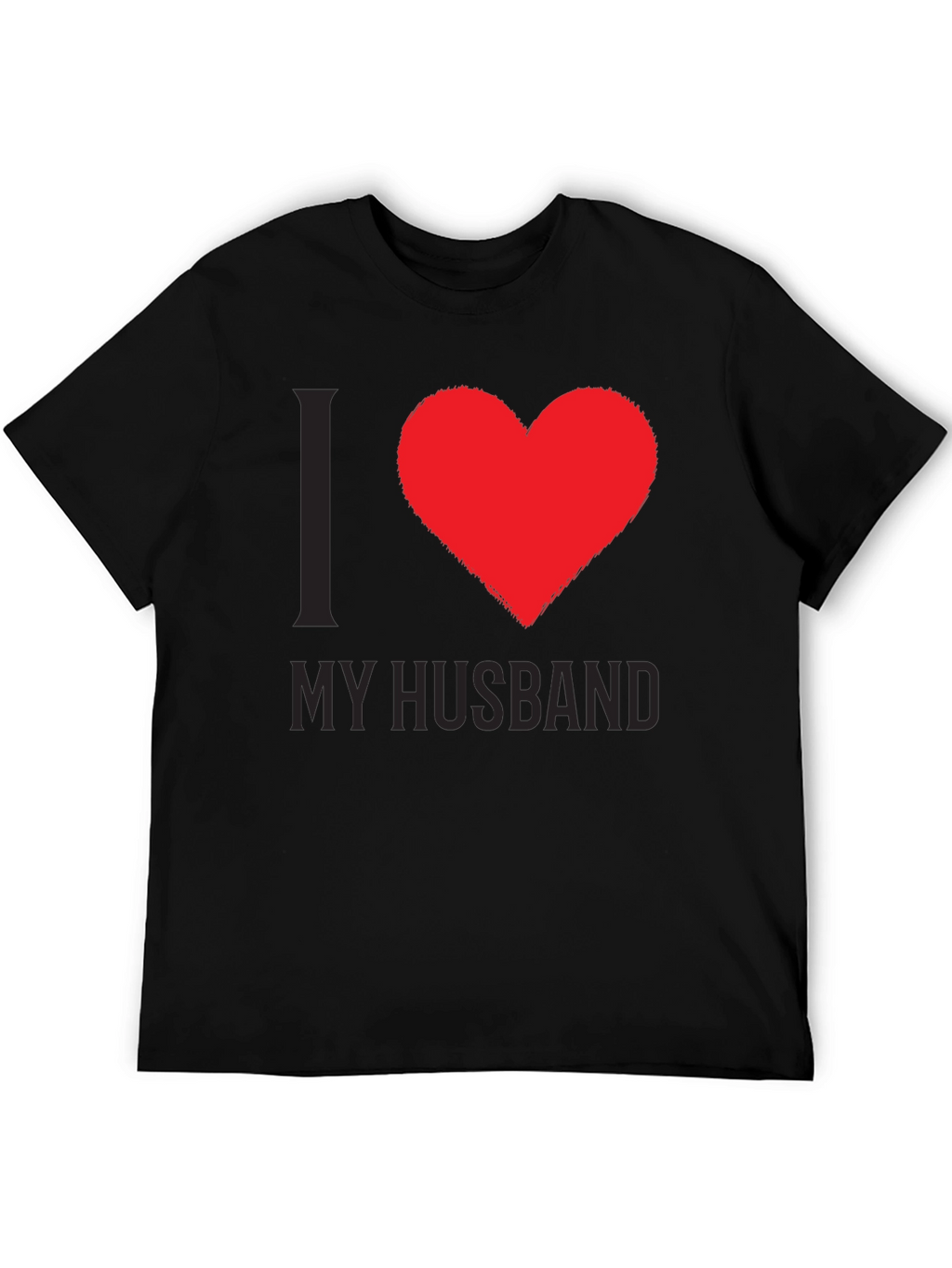 I Love My Husband Tee - Heart Graphic T-Shirt