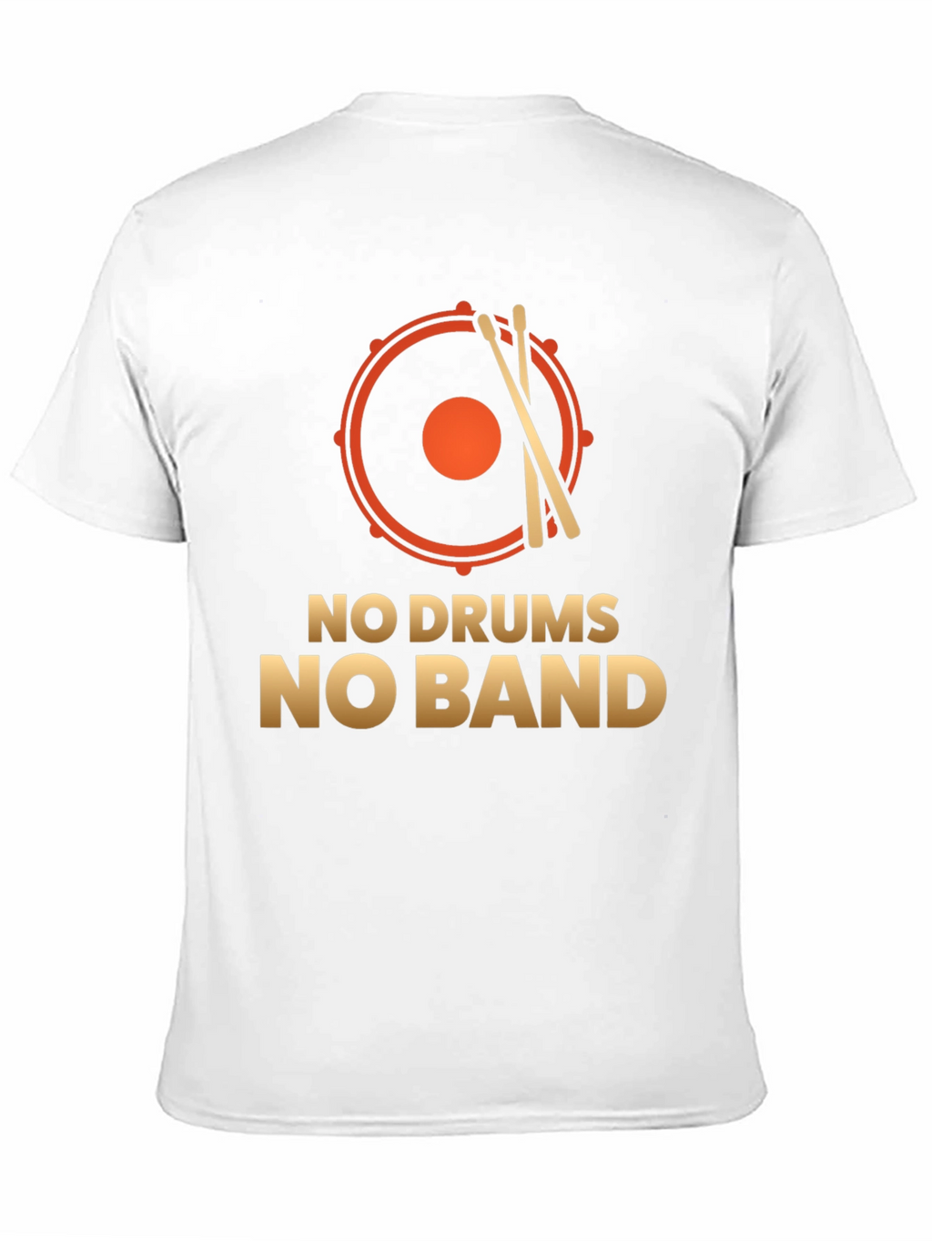 No Drums No Band T-Shirt: Music Lover Tee