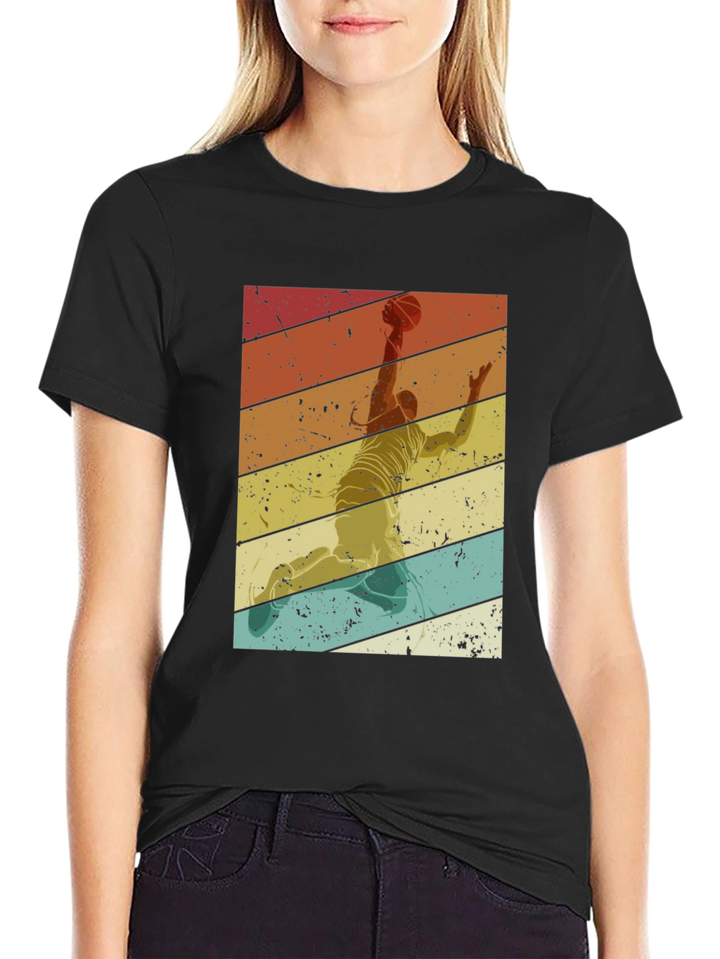 Retro Basketball Player T-Shirt
