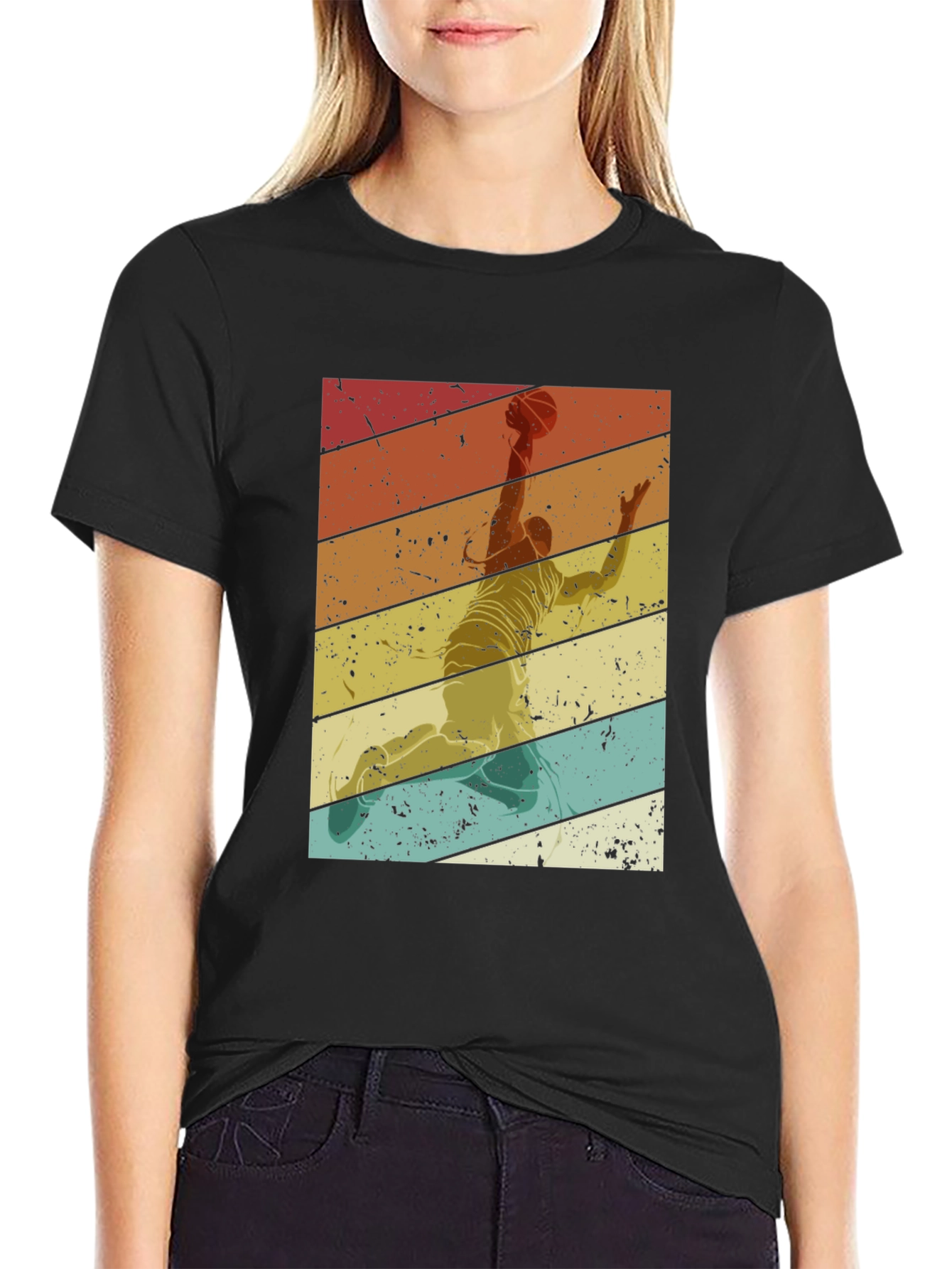 Retro Basketball Player T-Shirt