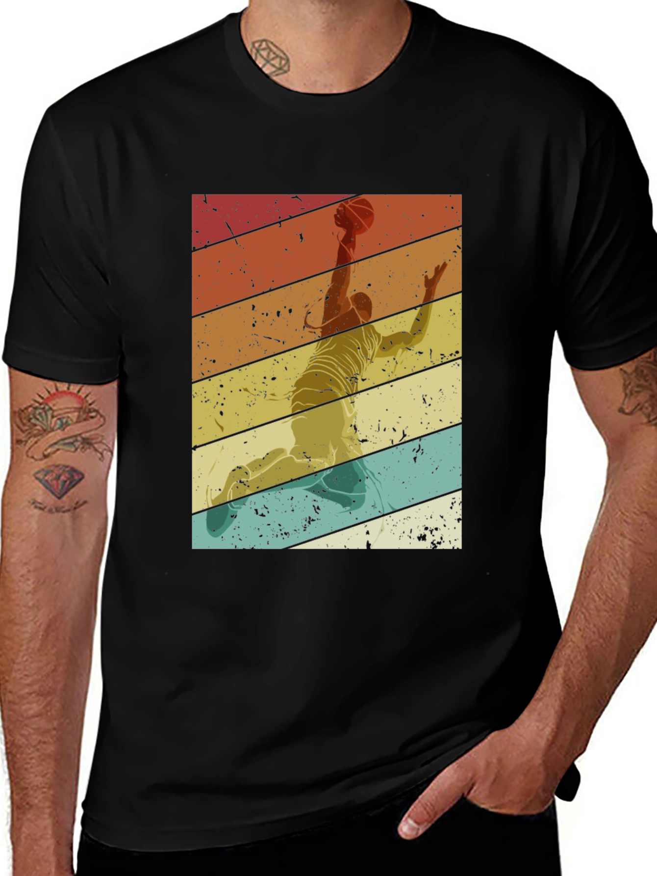 Retro Basketball Player T-Shirt