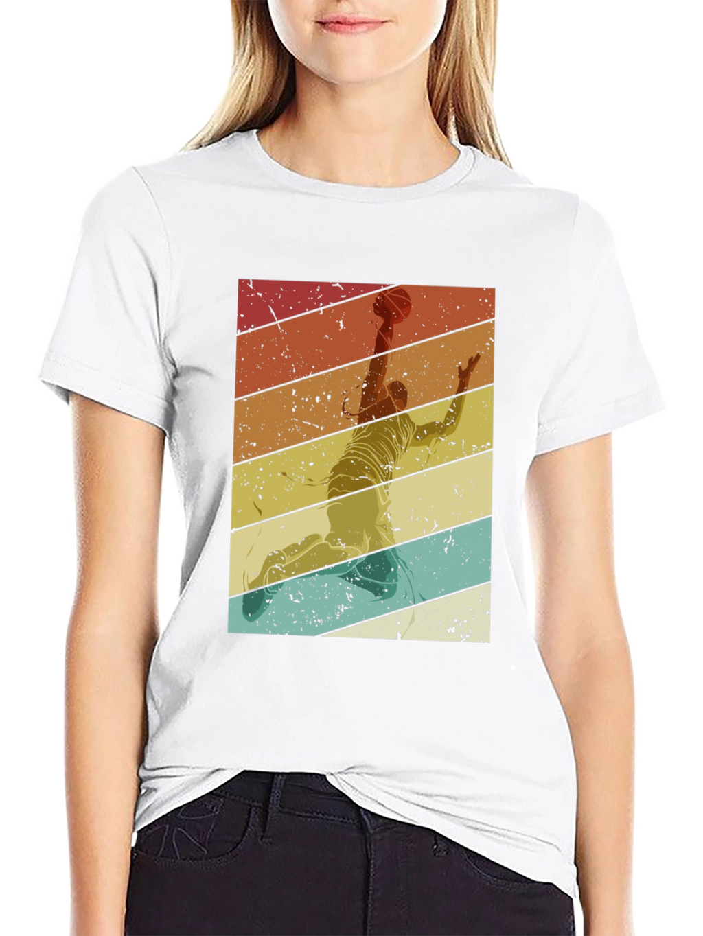 Retro Basketball Player T-Shirt