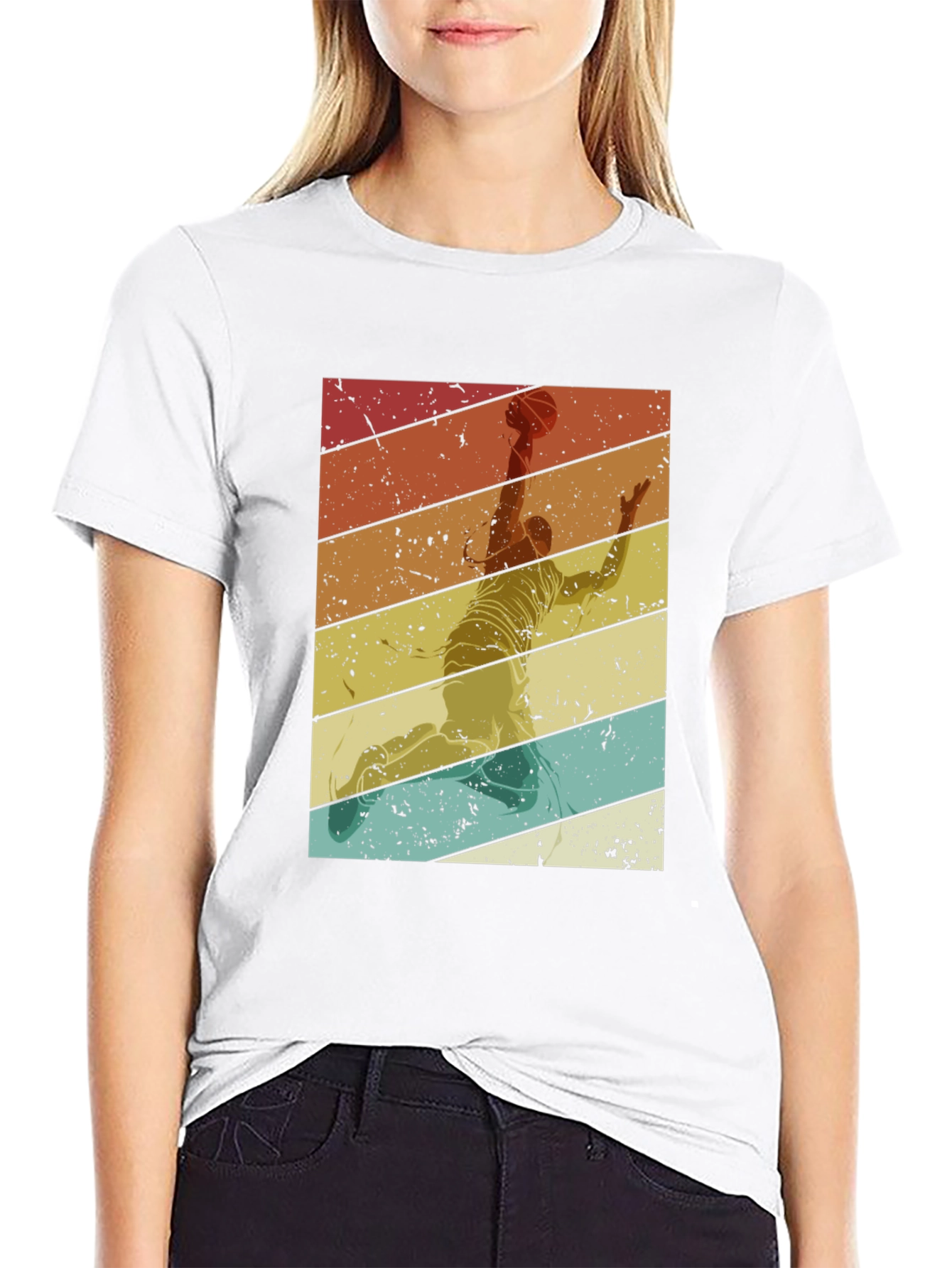 Retro Basketball Player T-Shirt