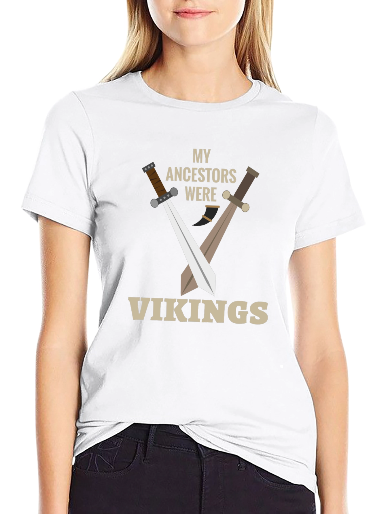 My Ancestors Were Vikings T-Shirt - Black