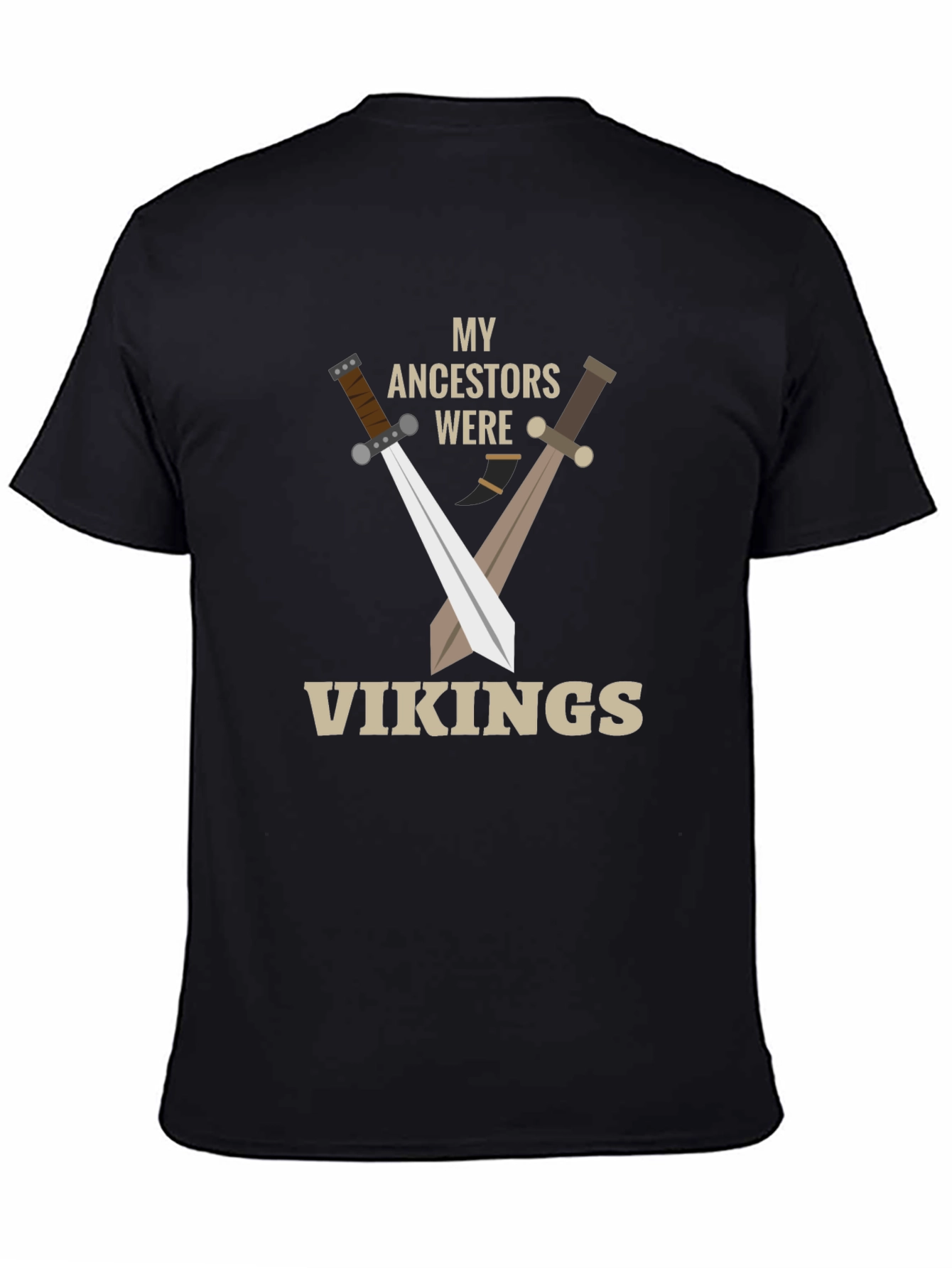 My Ancestors Were Vikings T-Shirt - Black